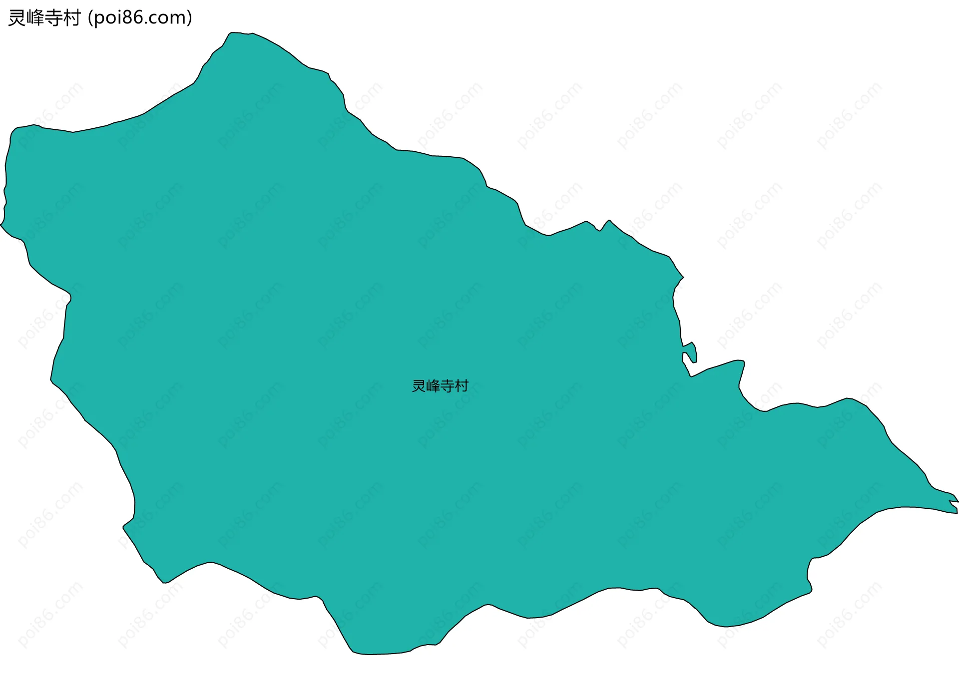 灵峰寺村边界地图