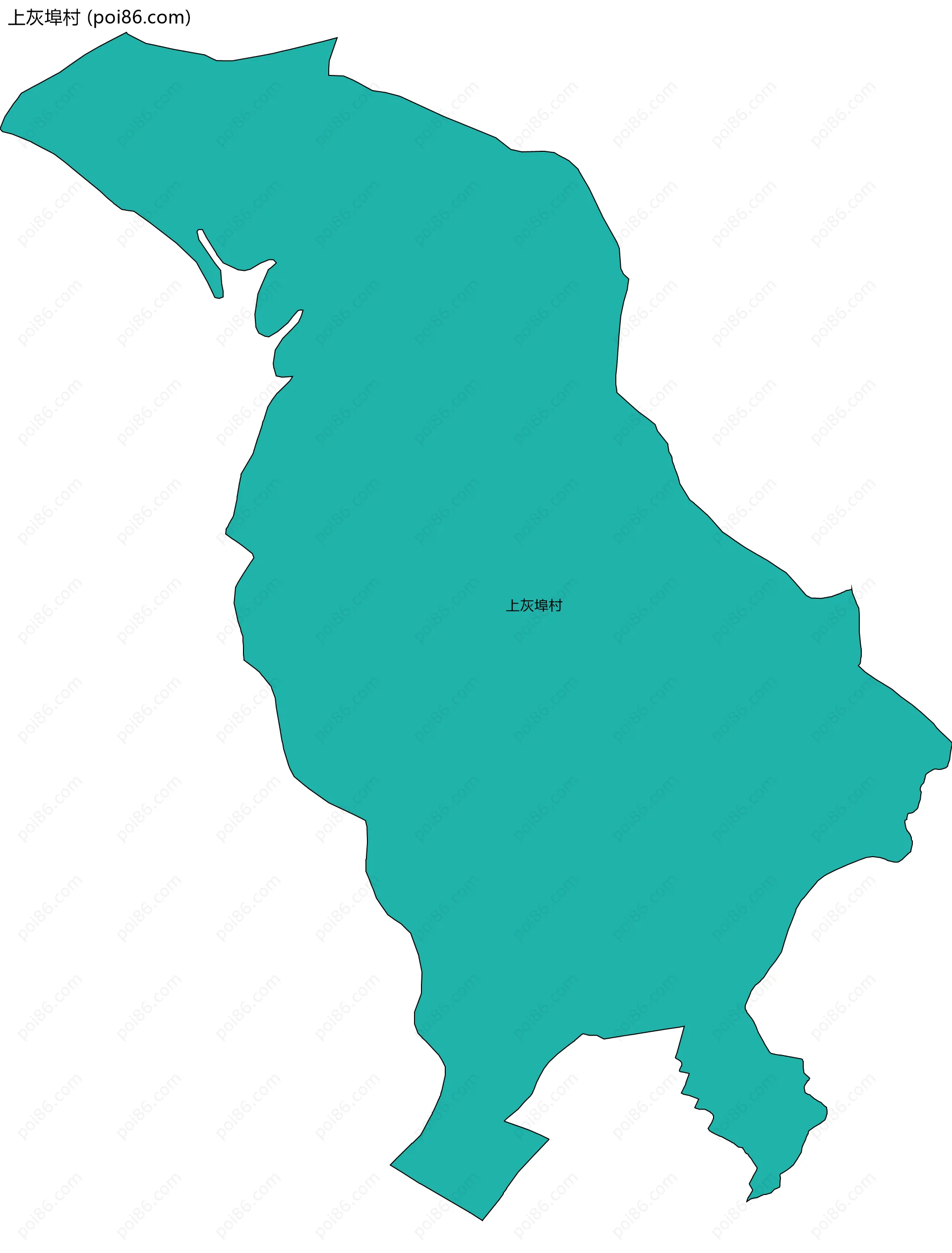 上灰埠村边界地图