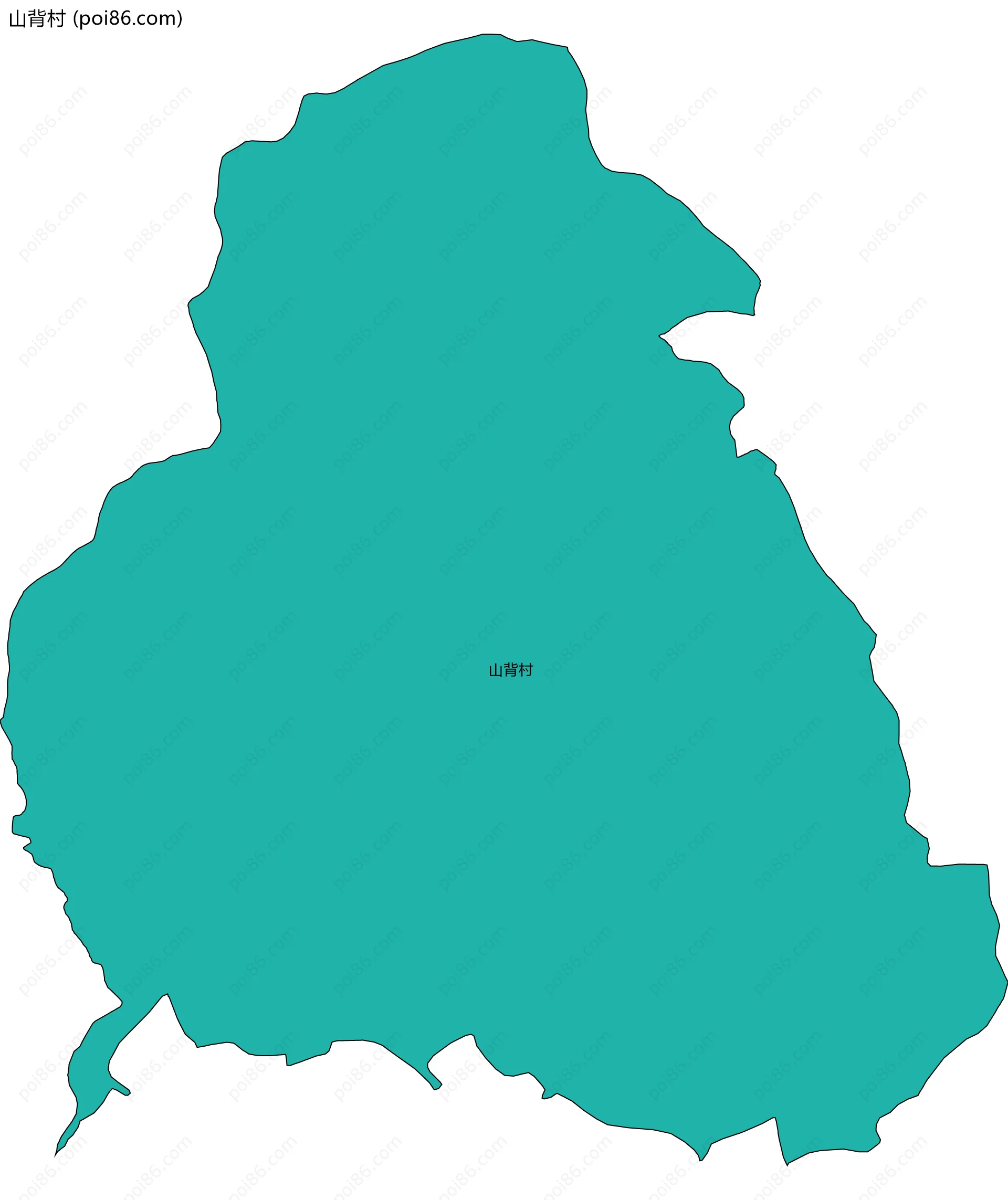 山背村边界地图