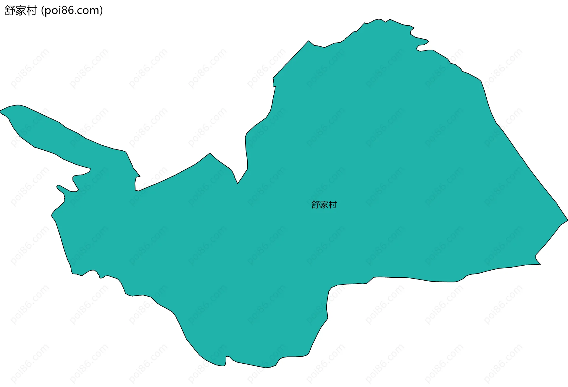 舒家村边界地图