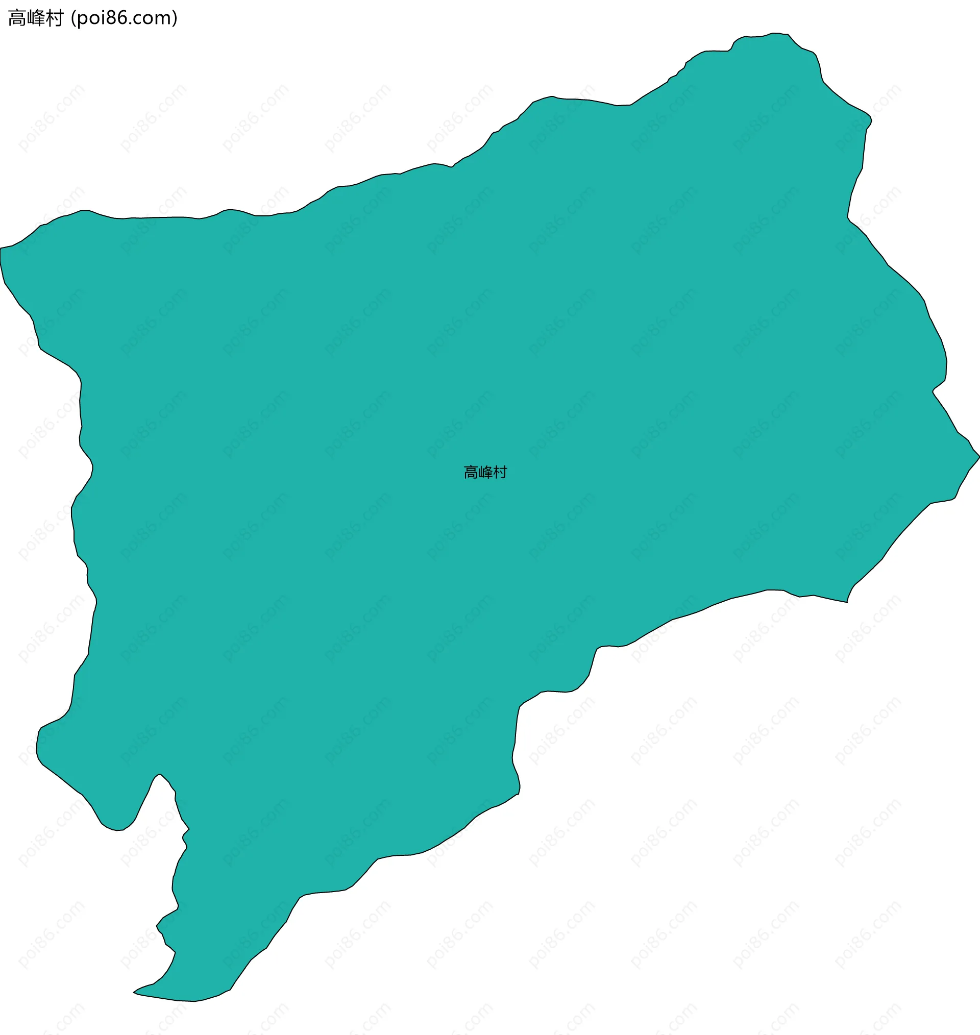 高峰村边界地图