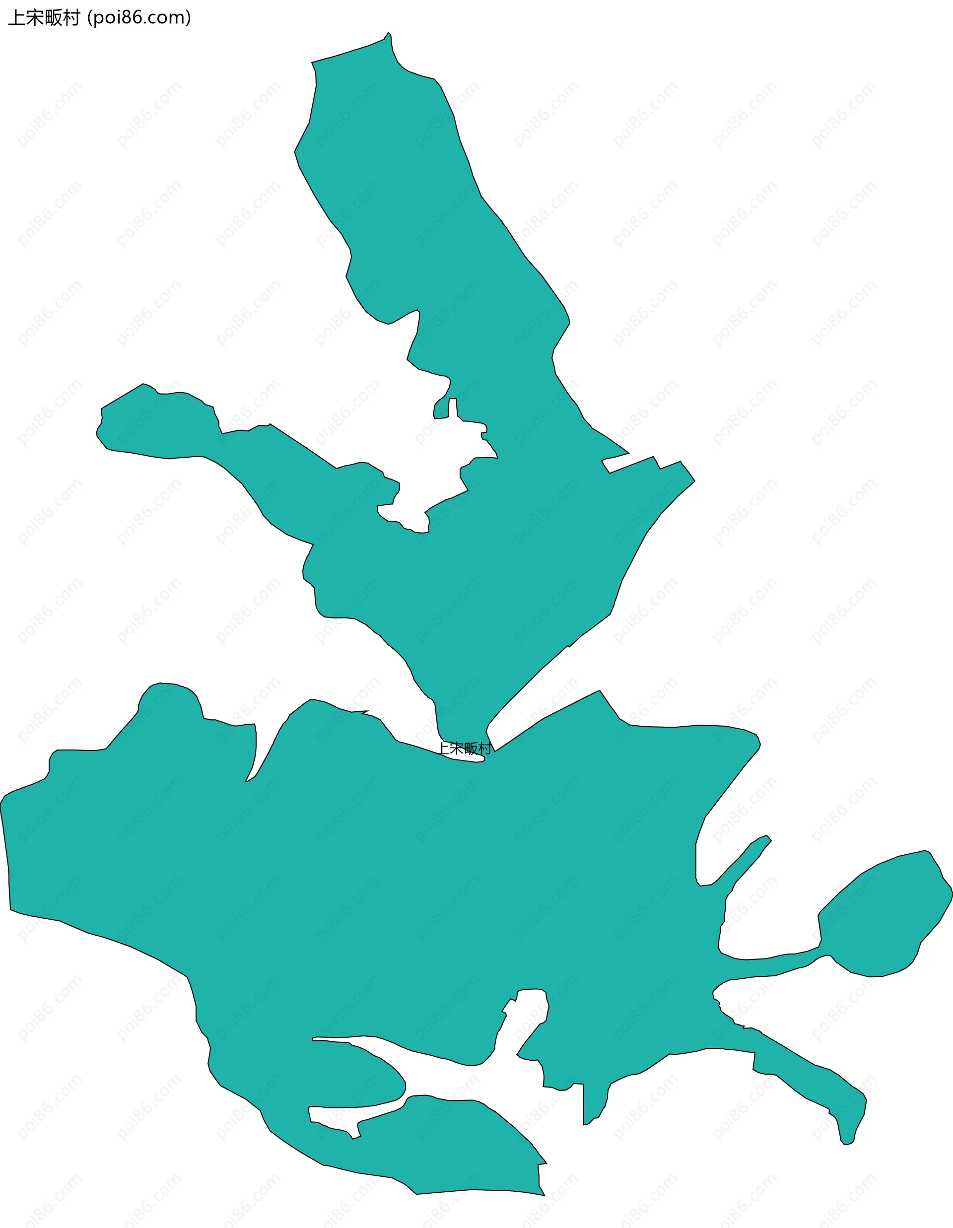 上宋畈村边界地图