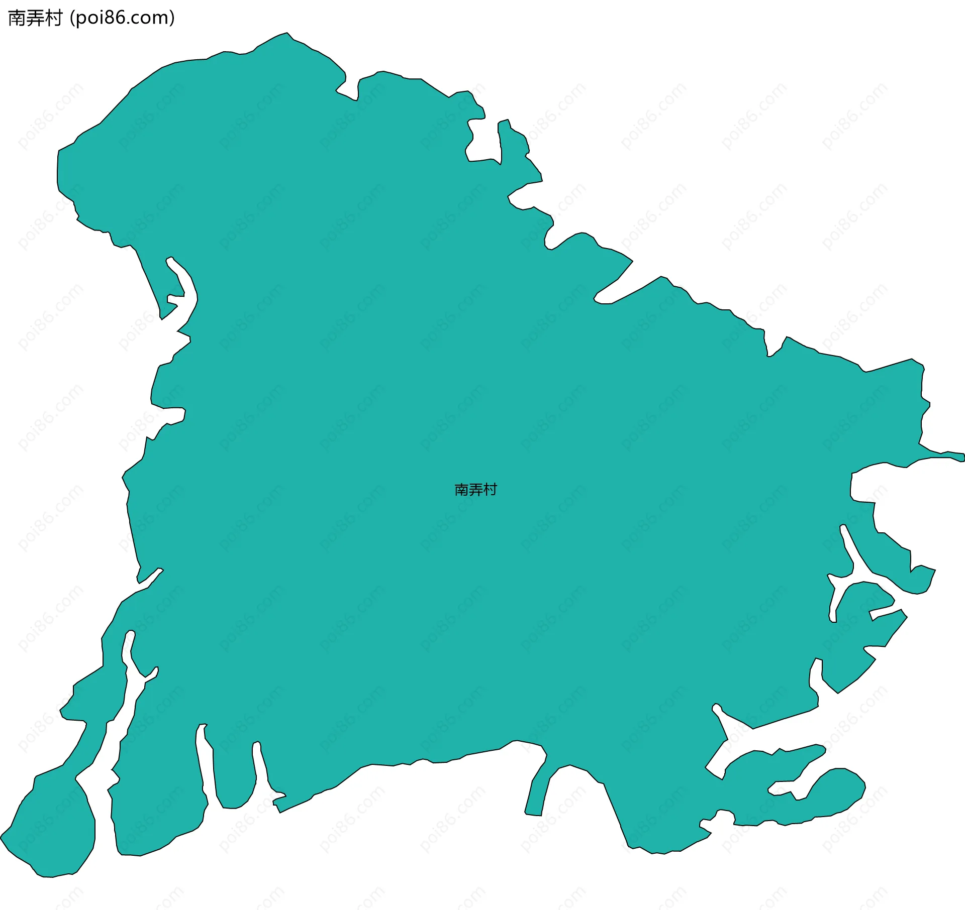 南弄村边界地图