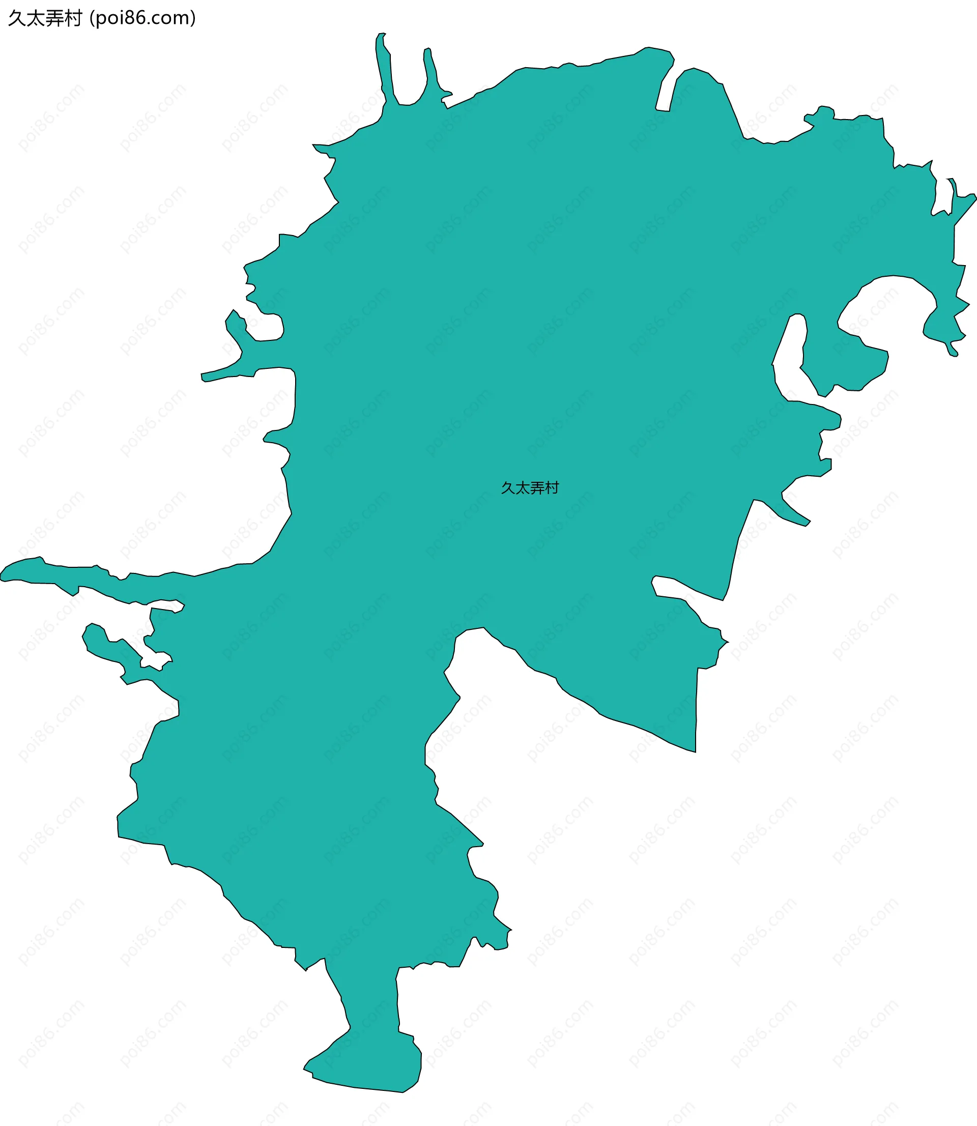 久太弄村边界地图