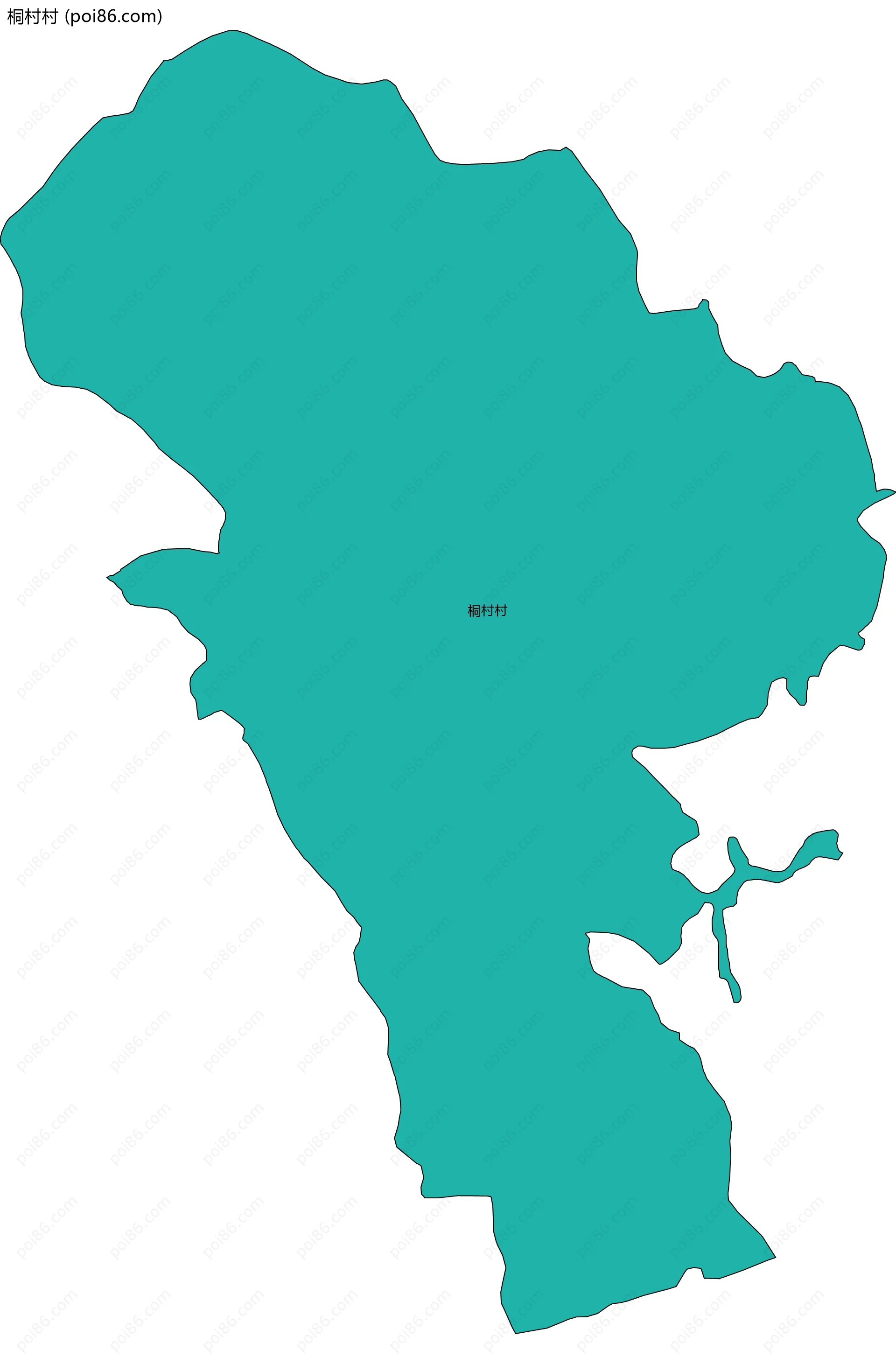 桐村村边界地图