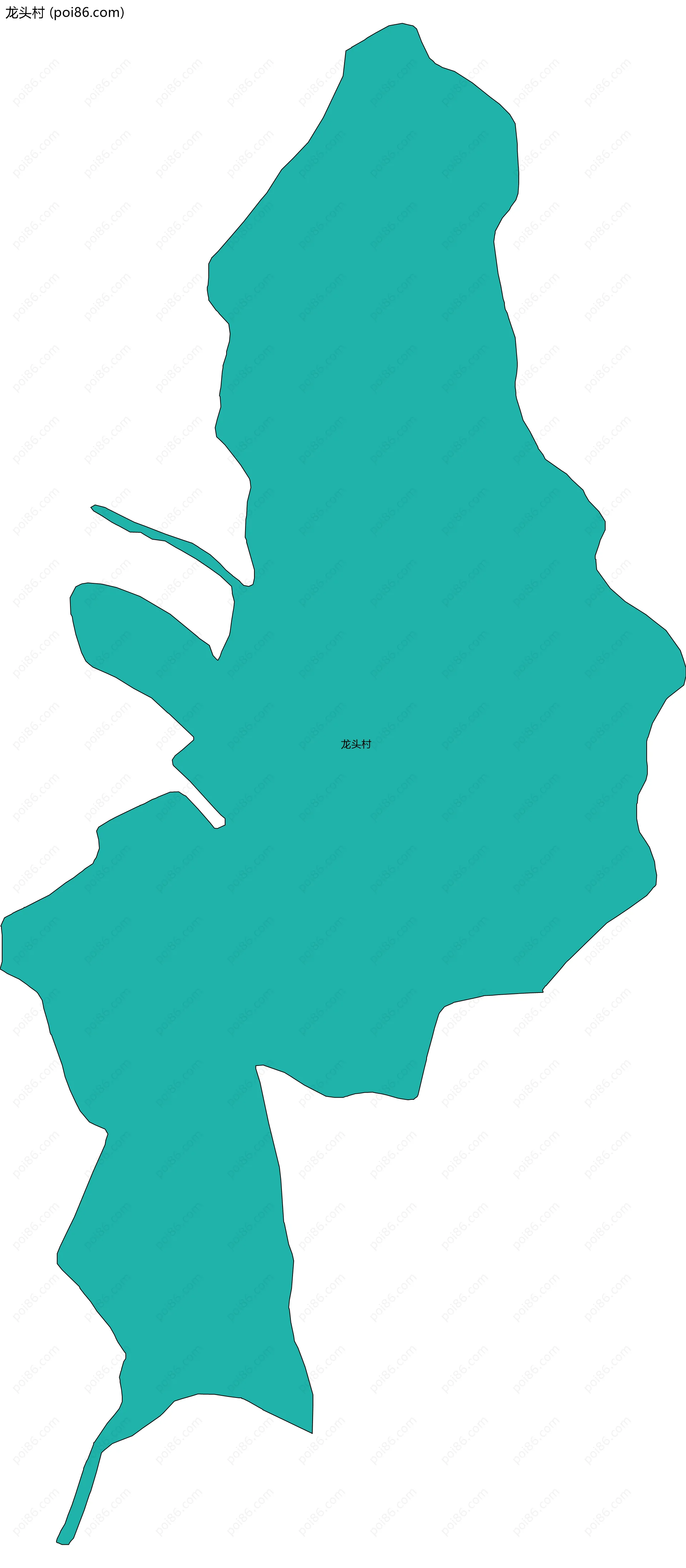 龙头村边界地图