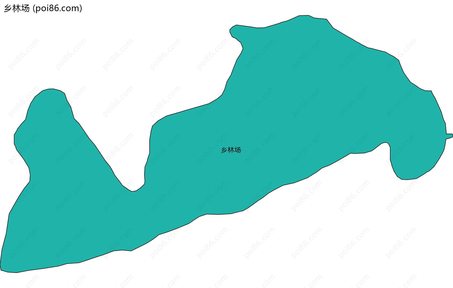 乡林场边界地图