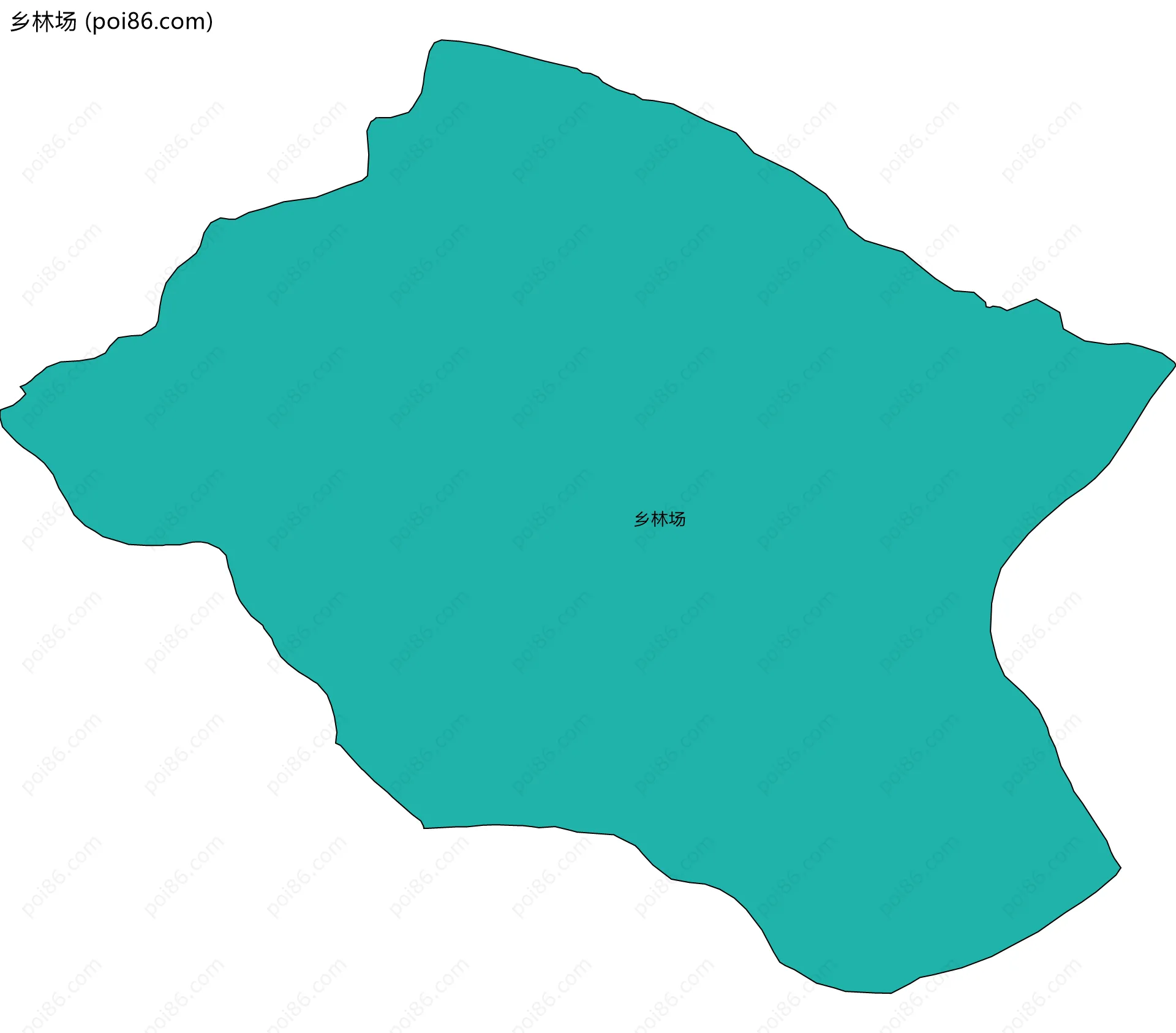 乡林场边界地图