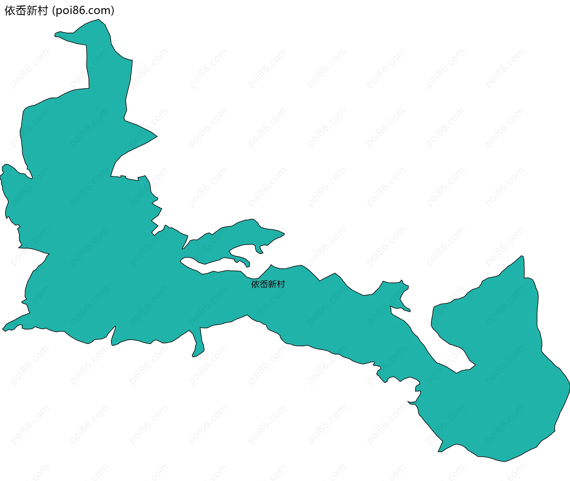 依岙新村边界地图