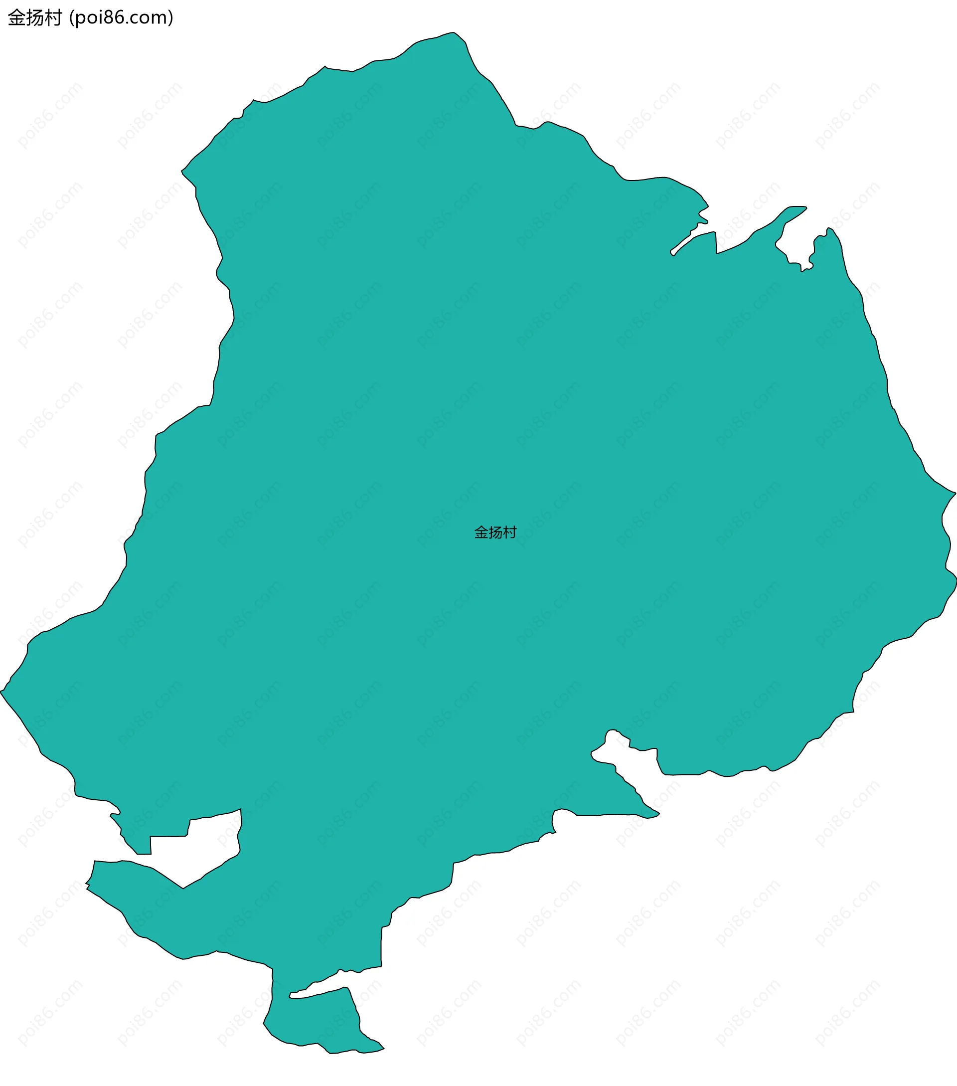 金扬村边界地图
