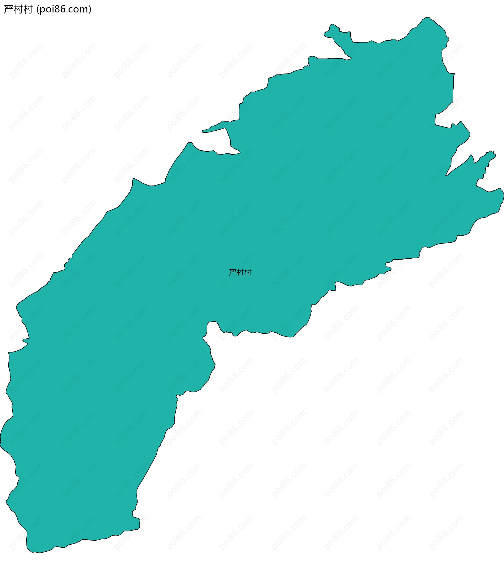 严村村边界地图