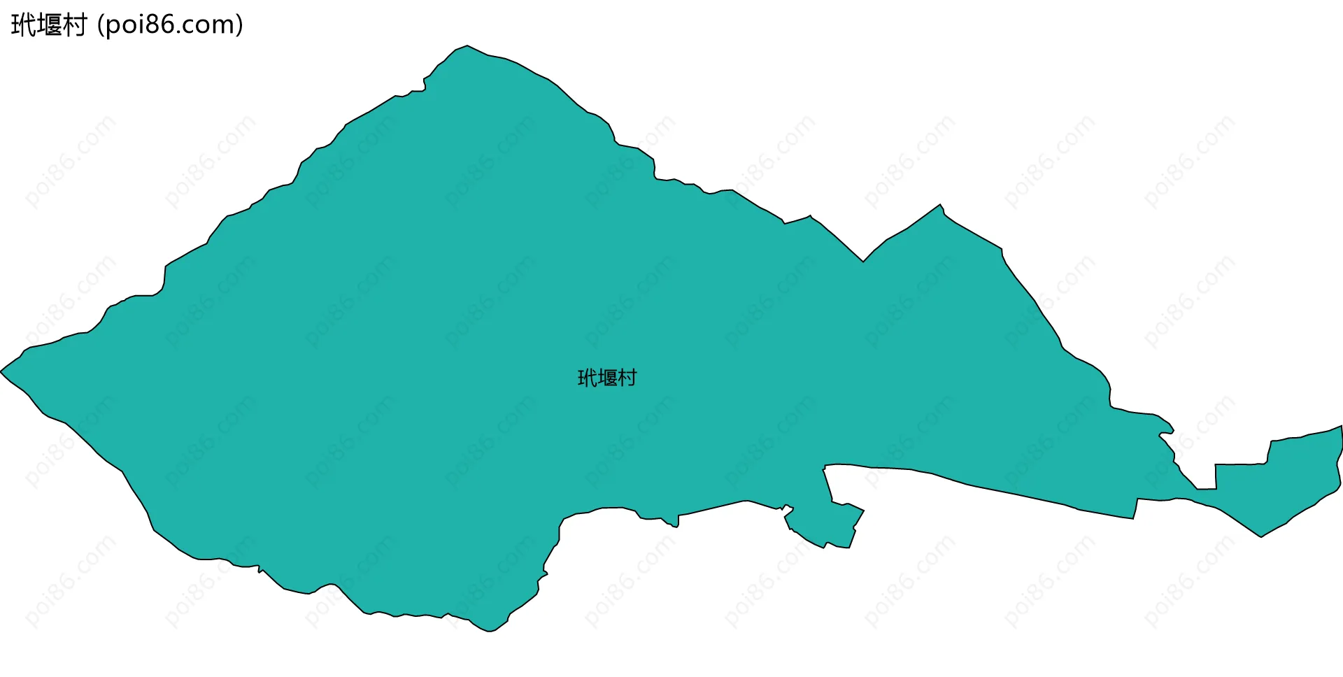 玳堰村边界地图