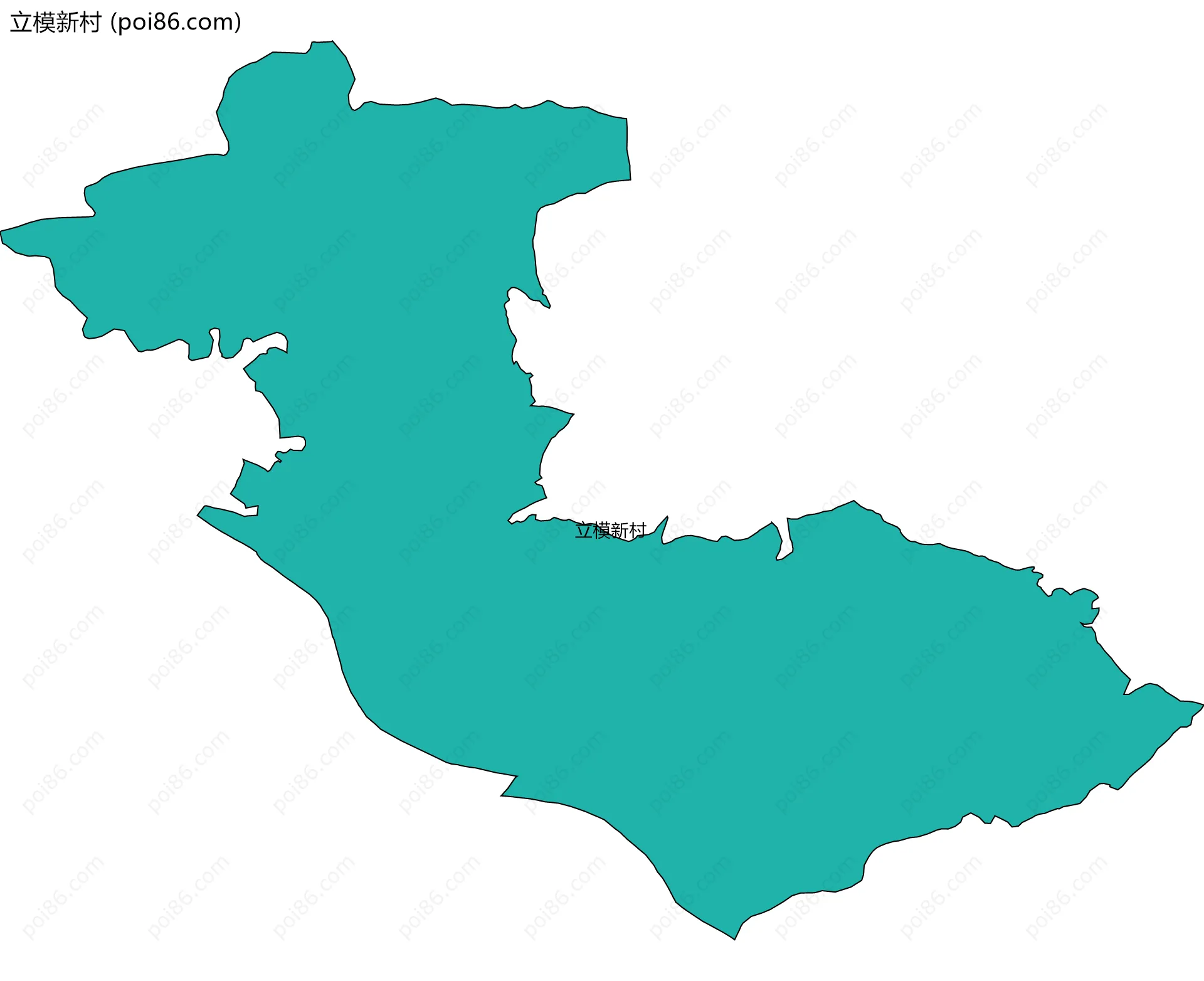 立模新村边界地图