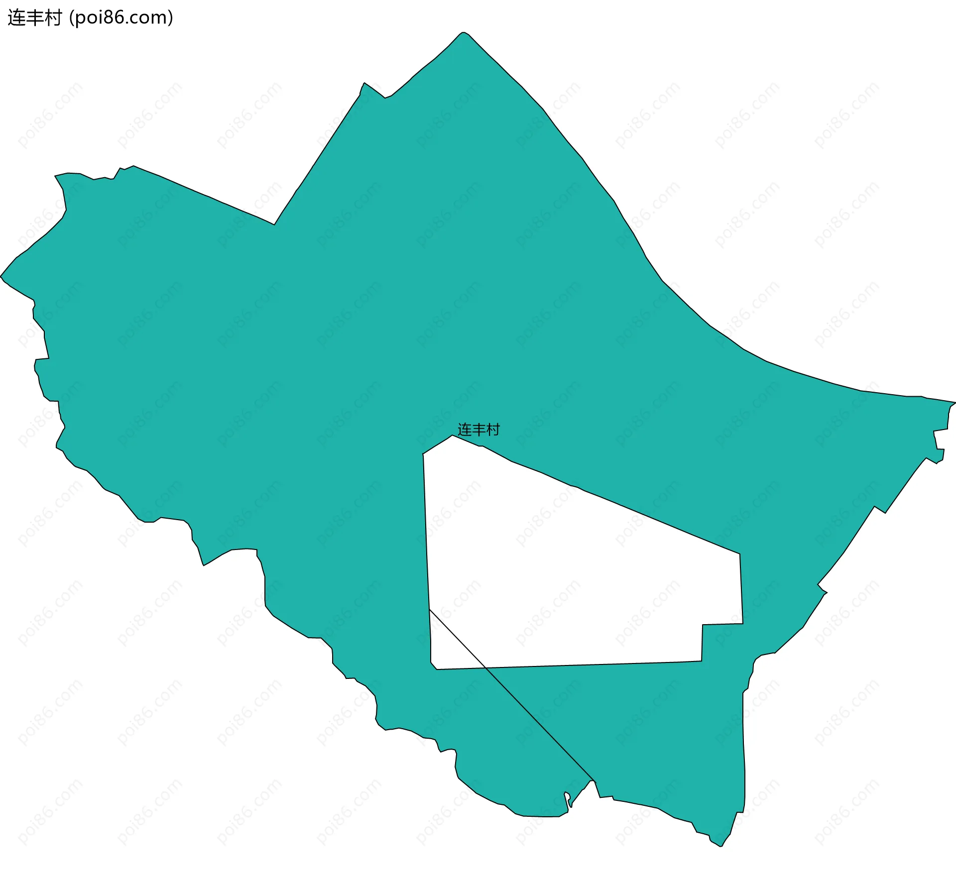 连丰村边界地图