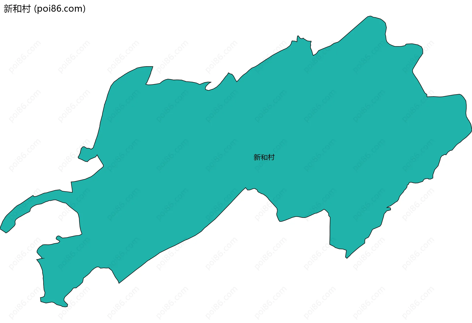 新和村边界地图