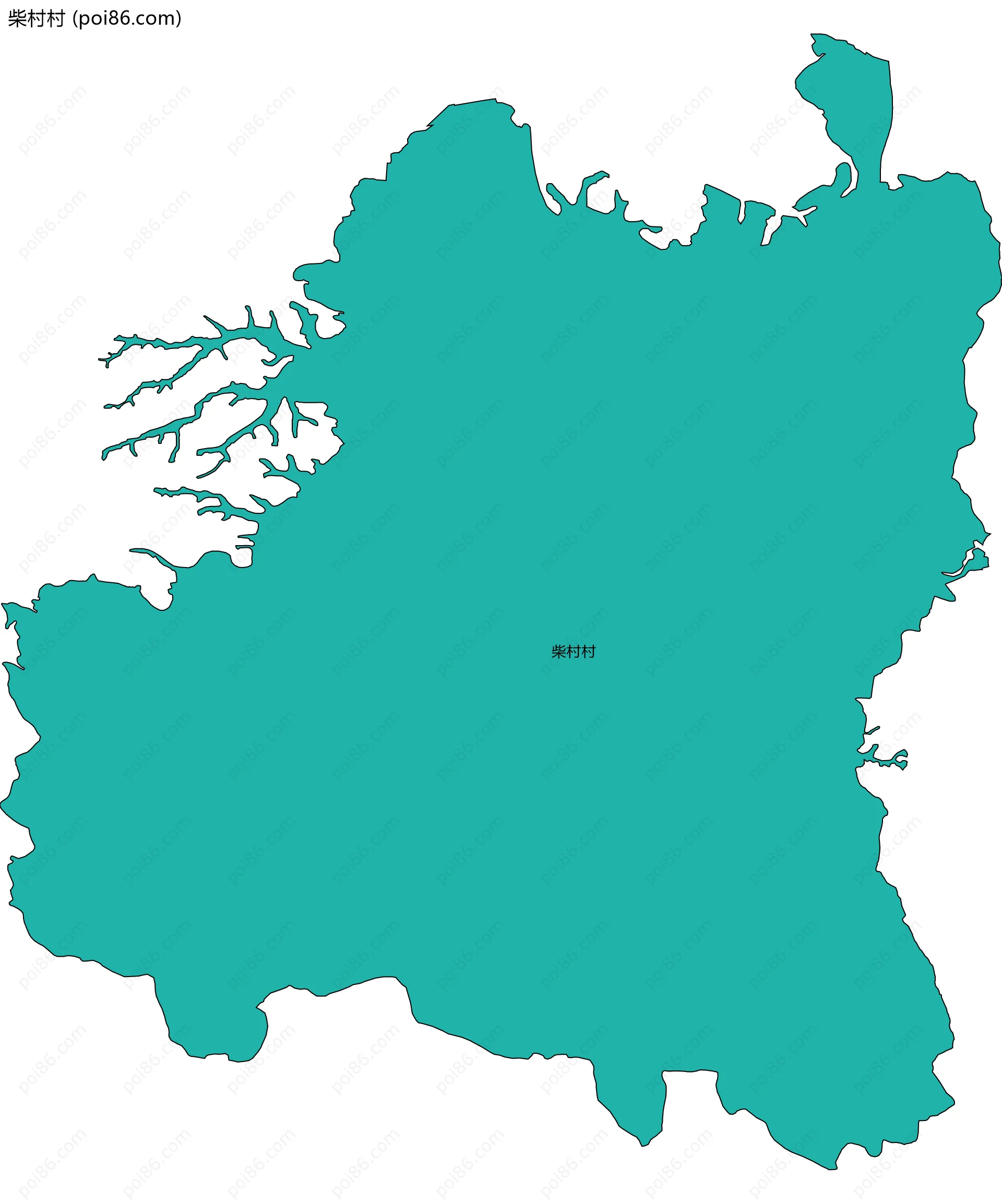 柴村村边界地图