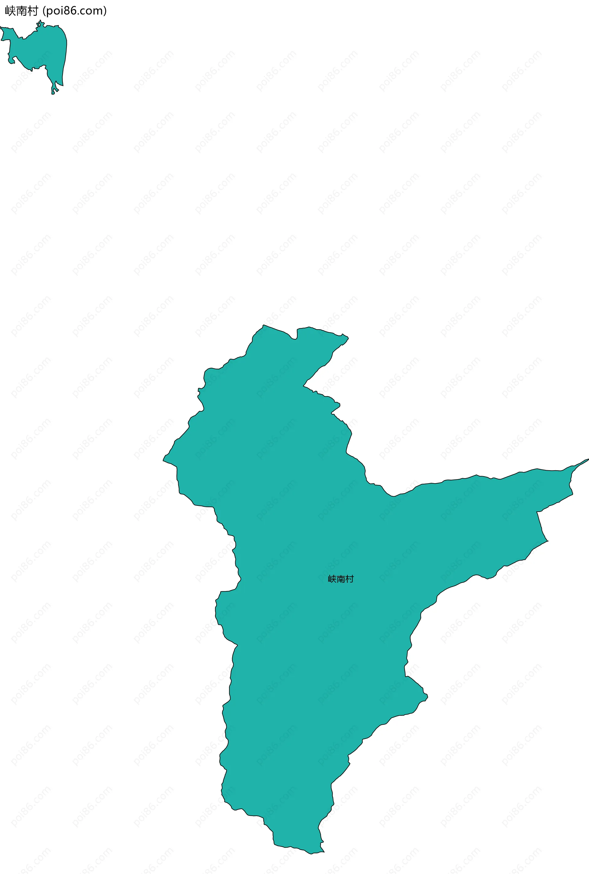 峡南村边界地图