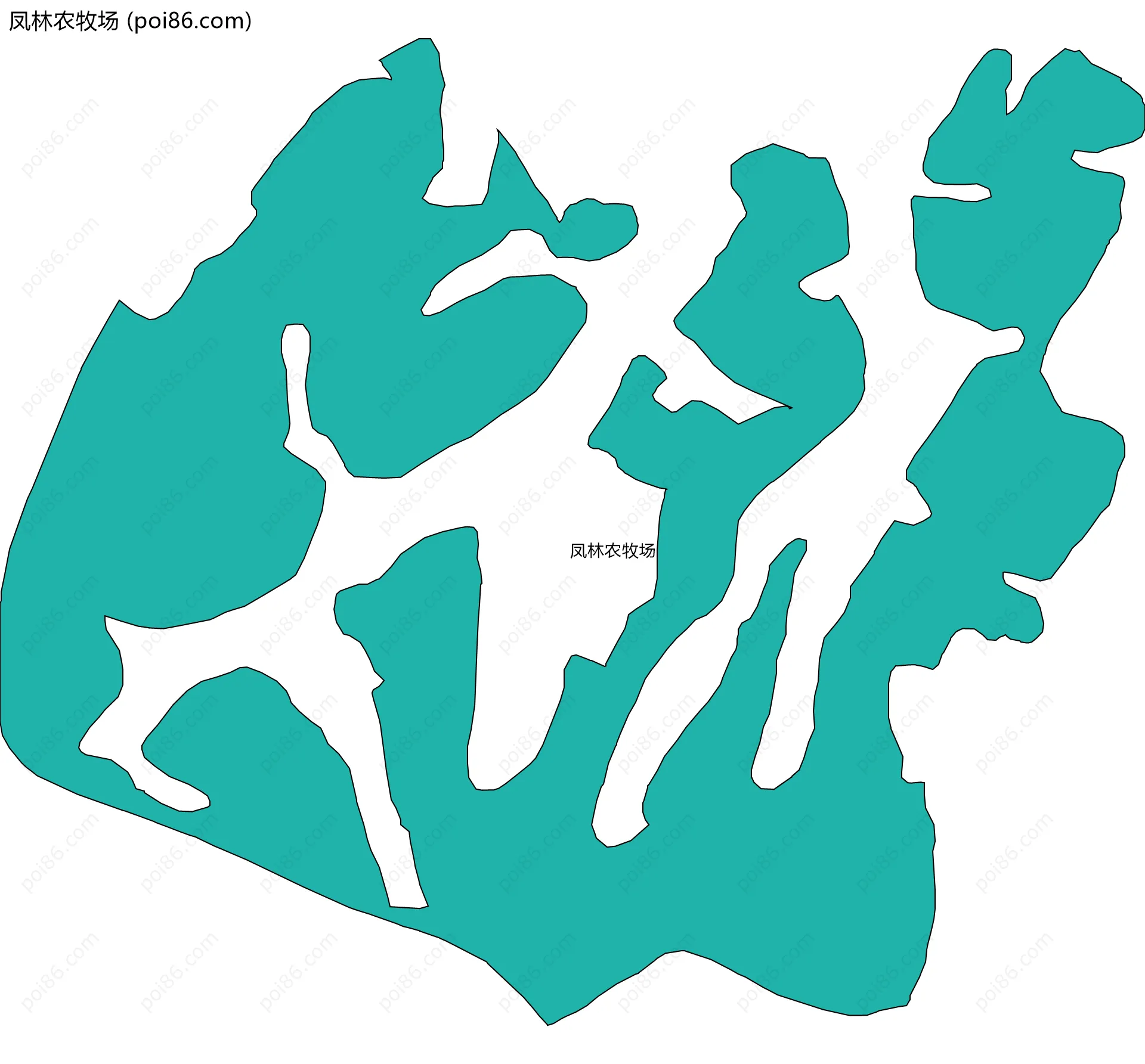 凤林农牧场边界地图