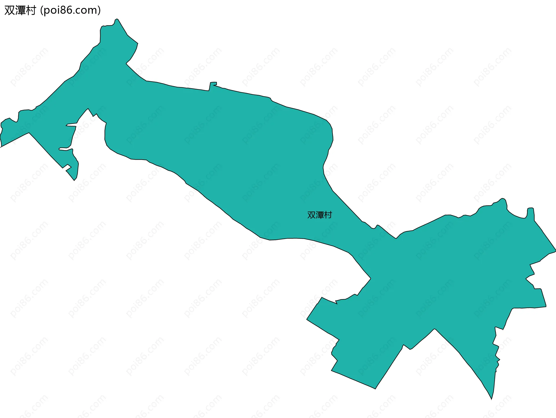 双潭村边界地图