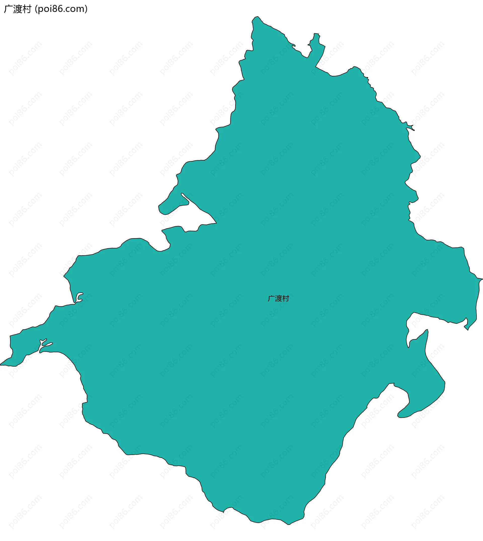 广渡村边界地图