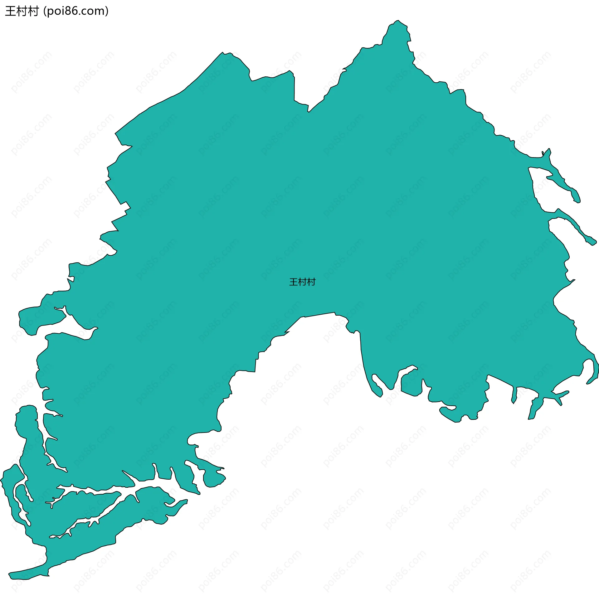 王村村边界地图