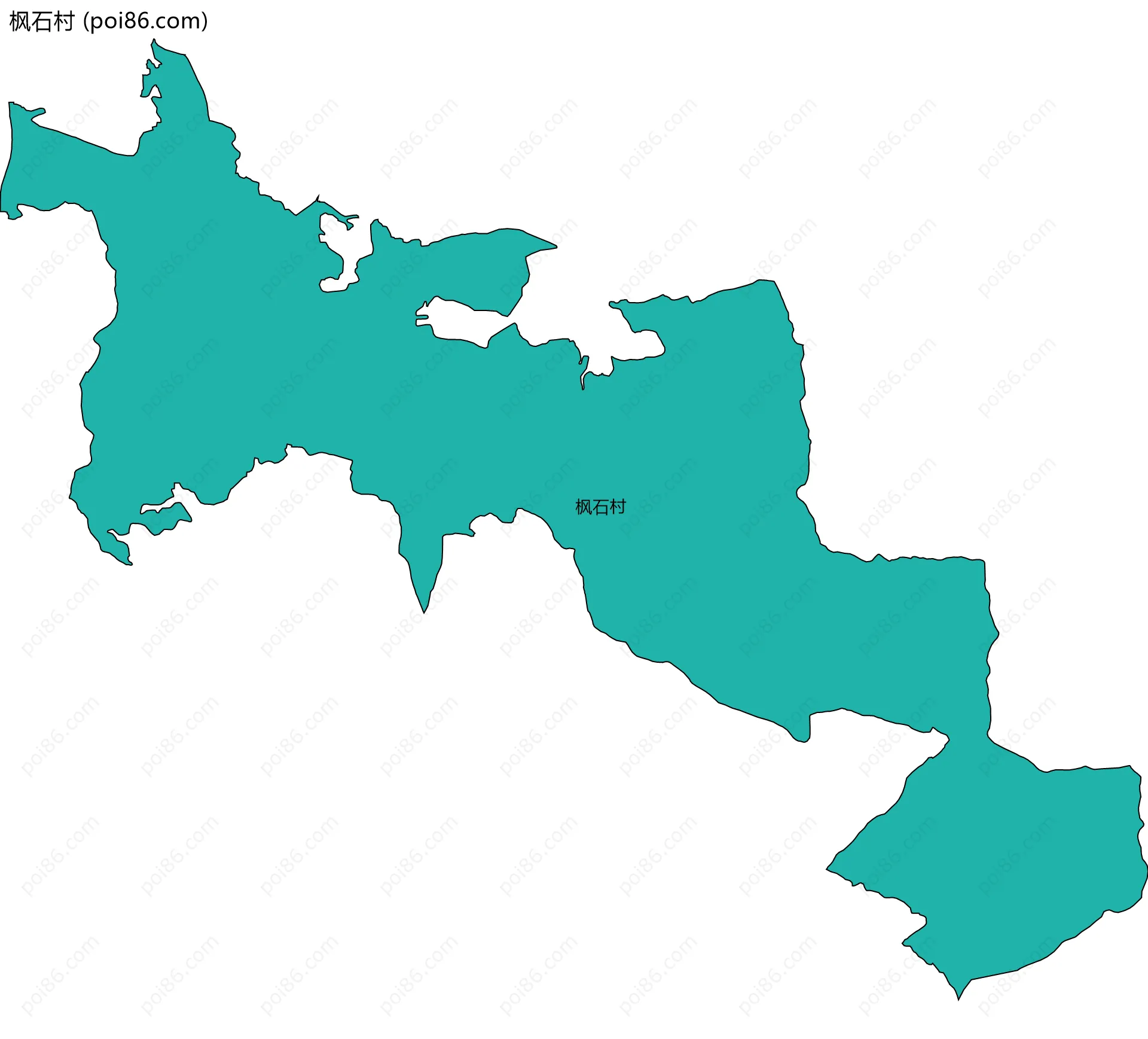 枫石村边界地图