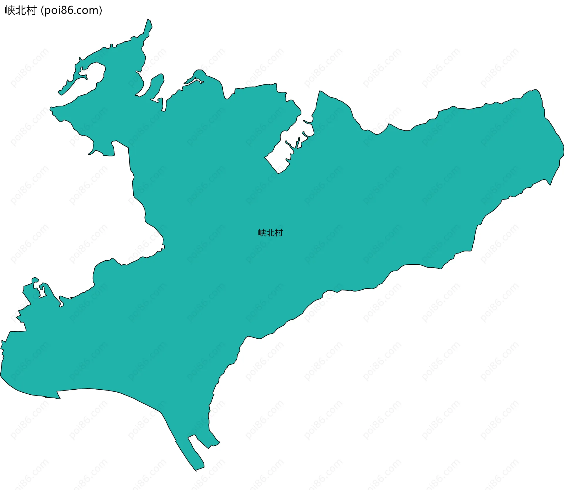 峡北村边界地图