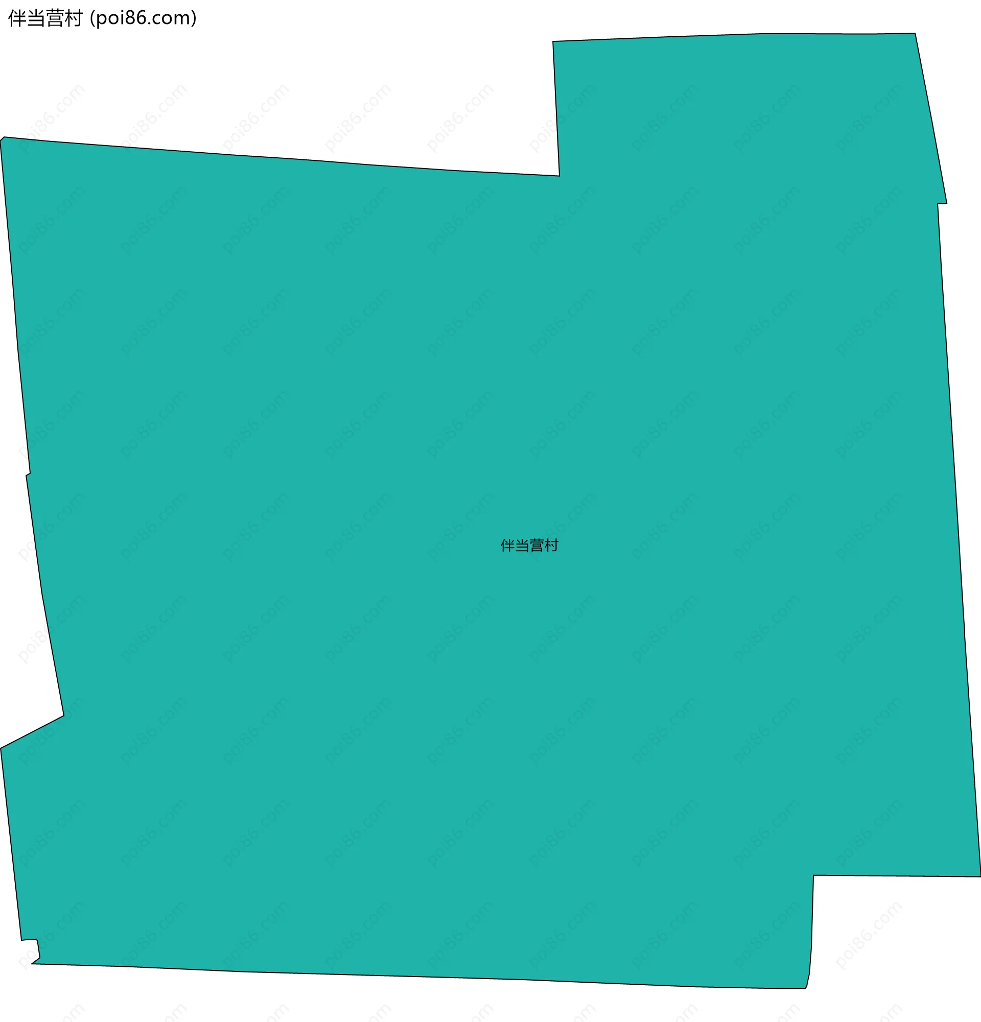 伴当营村边界地图