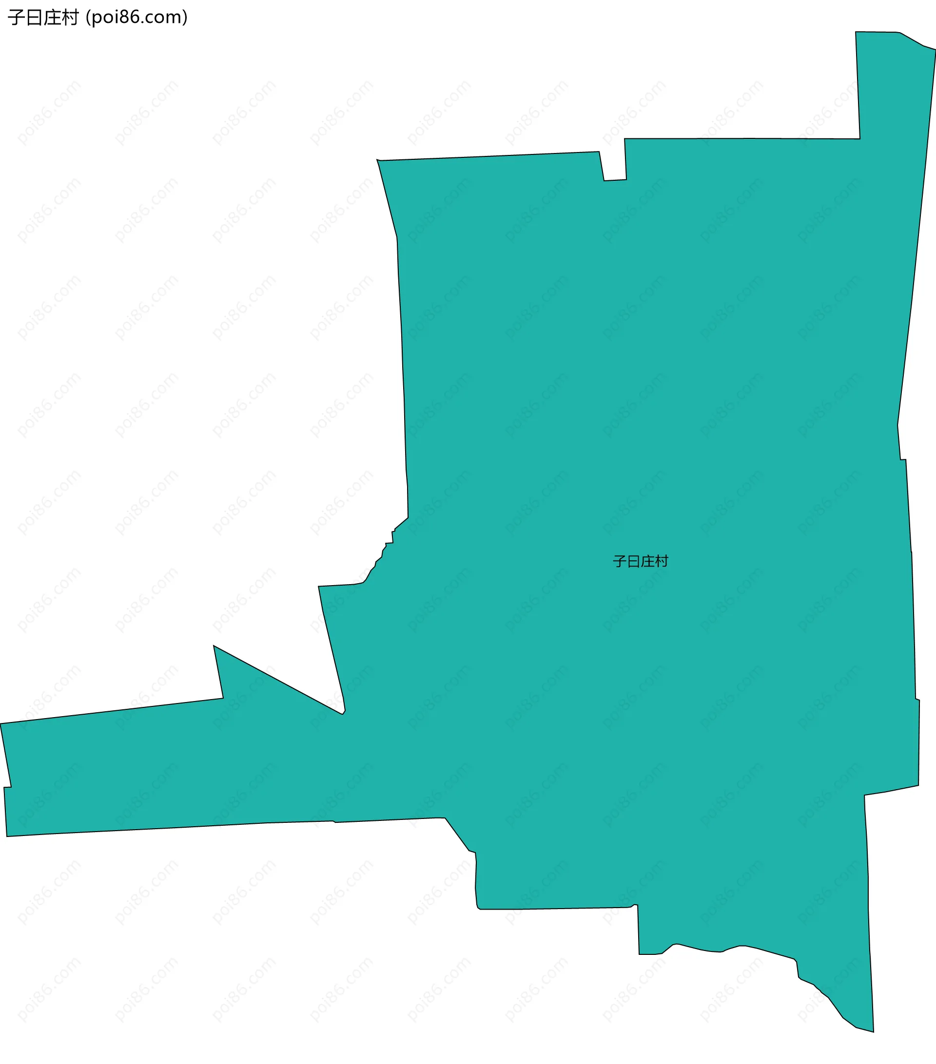 子曰庄村边界地图