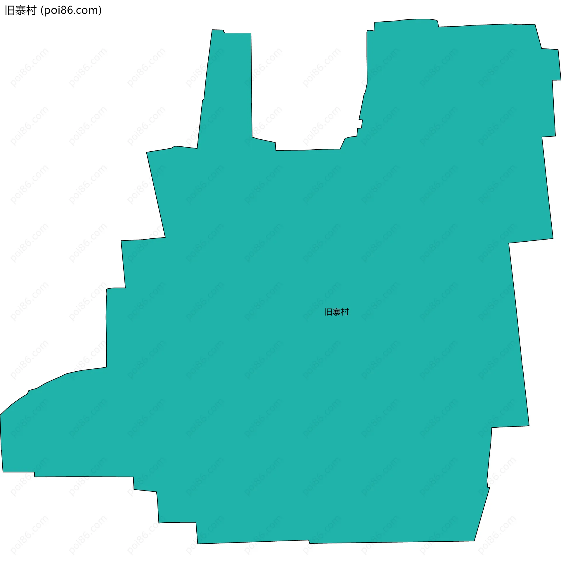 旧寨村边界地图