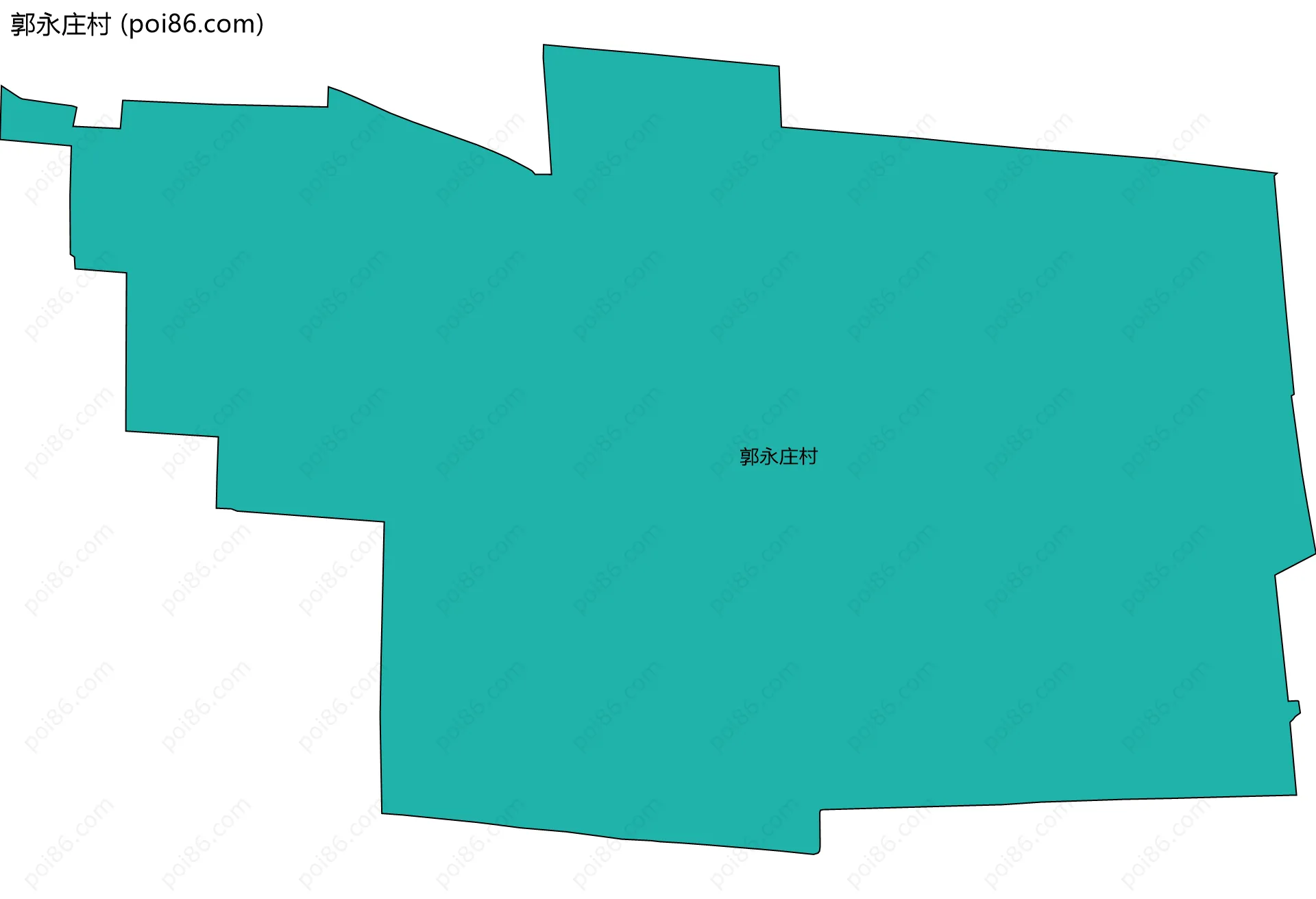 郭永庄村边界地图
