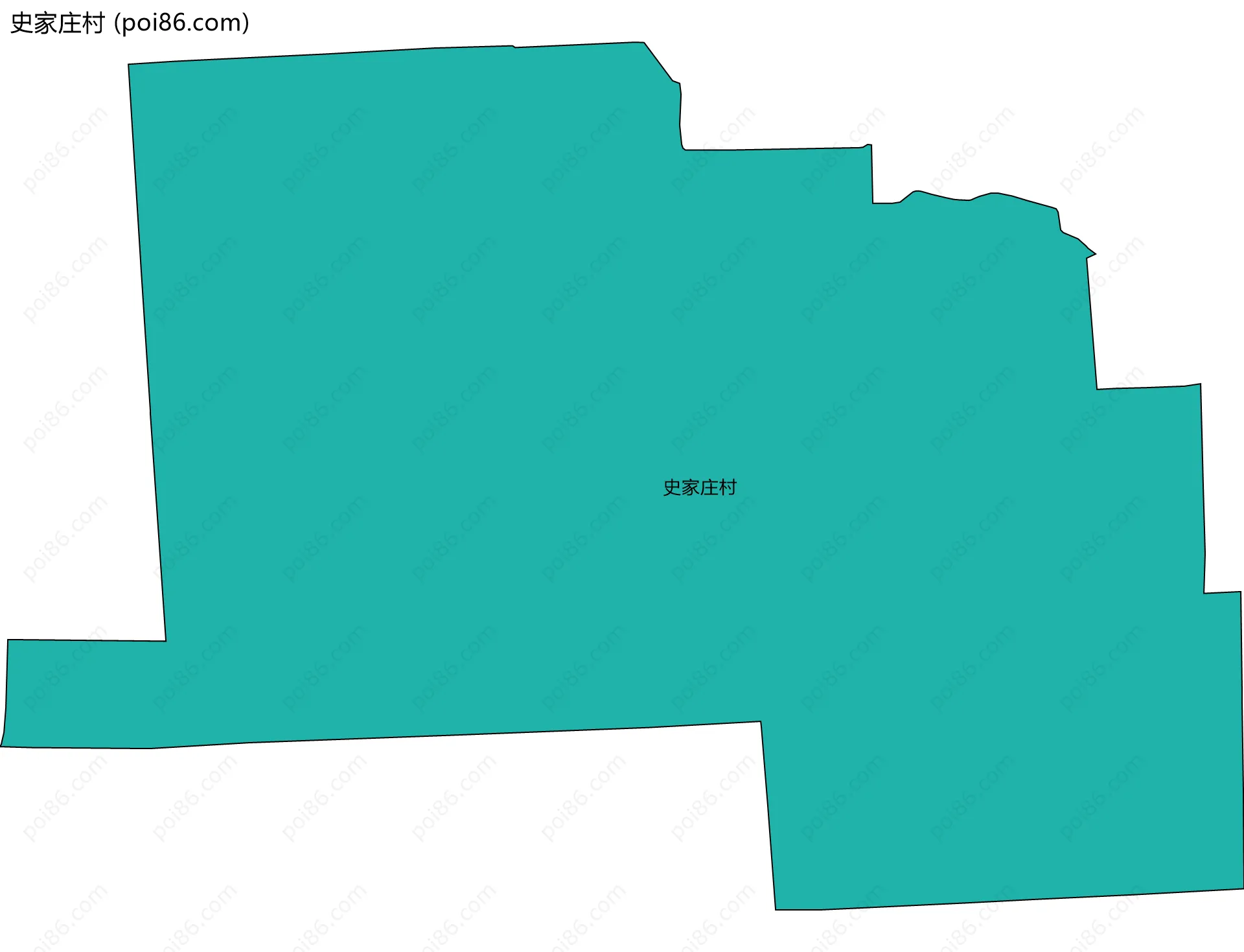 史家庄村边界地图