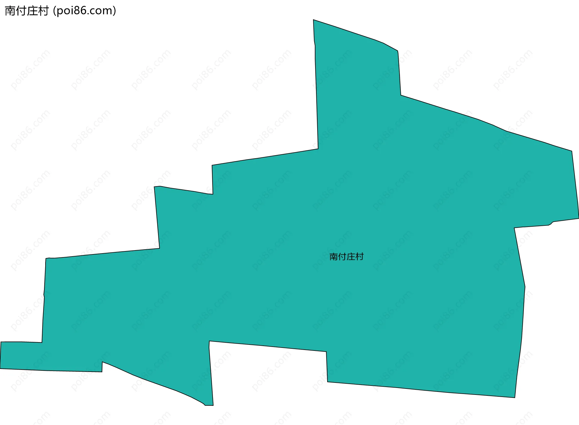 南付庄村边界地图