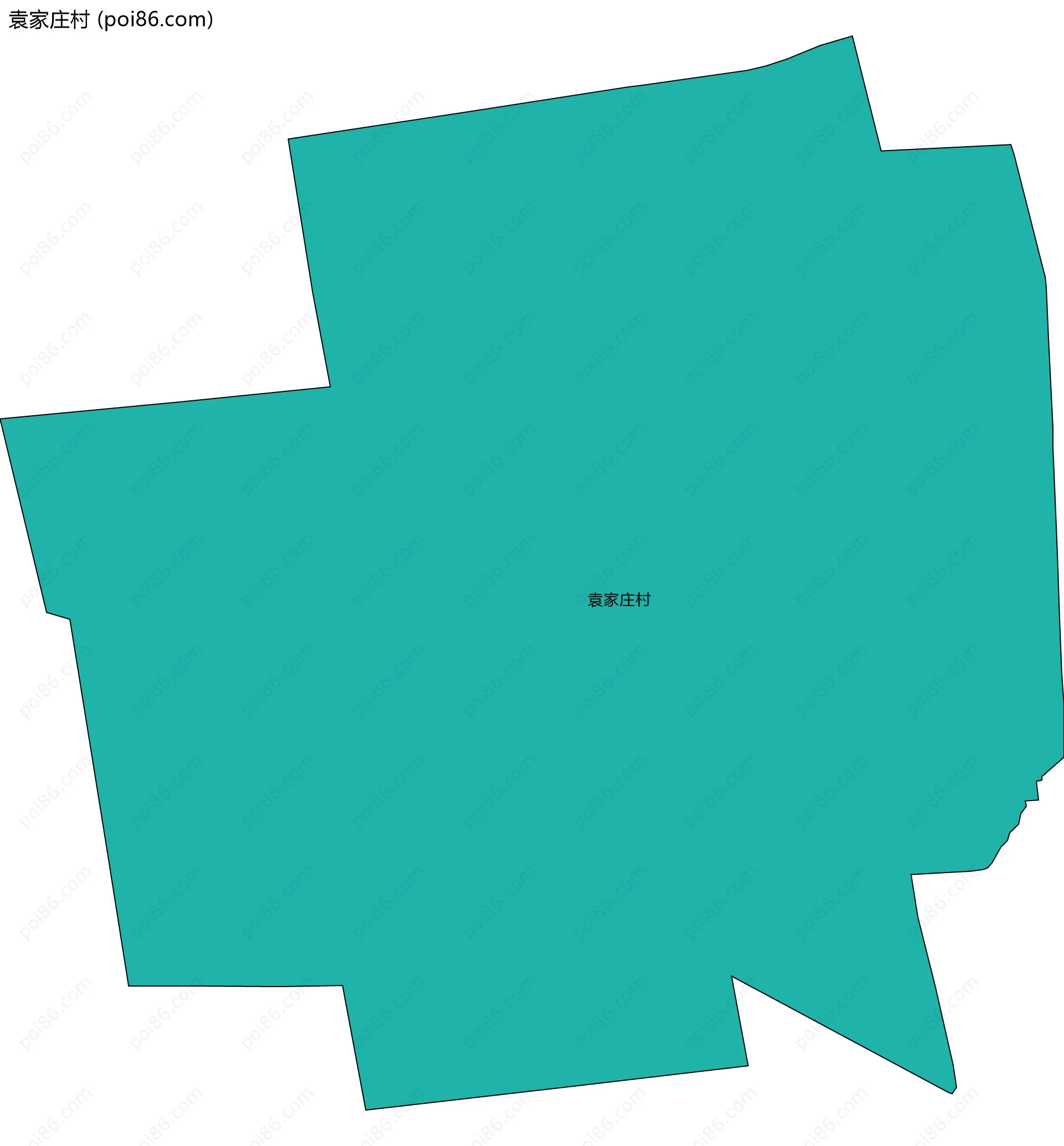 袁家庄村边界地图