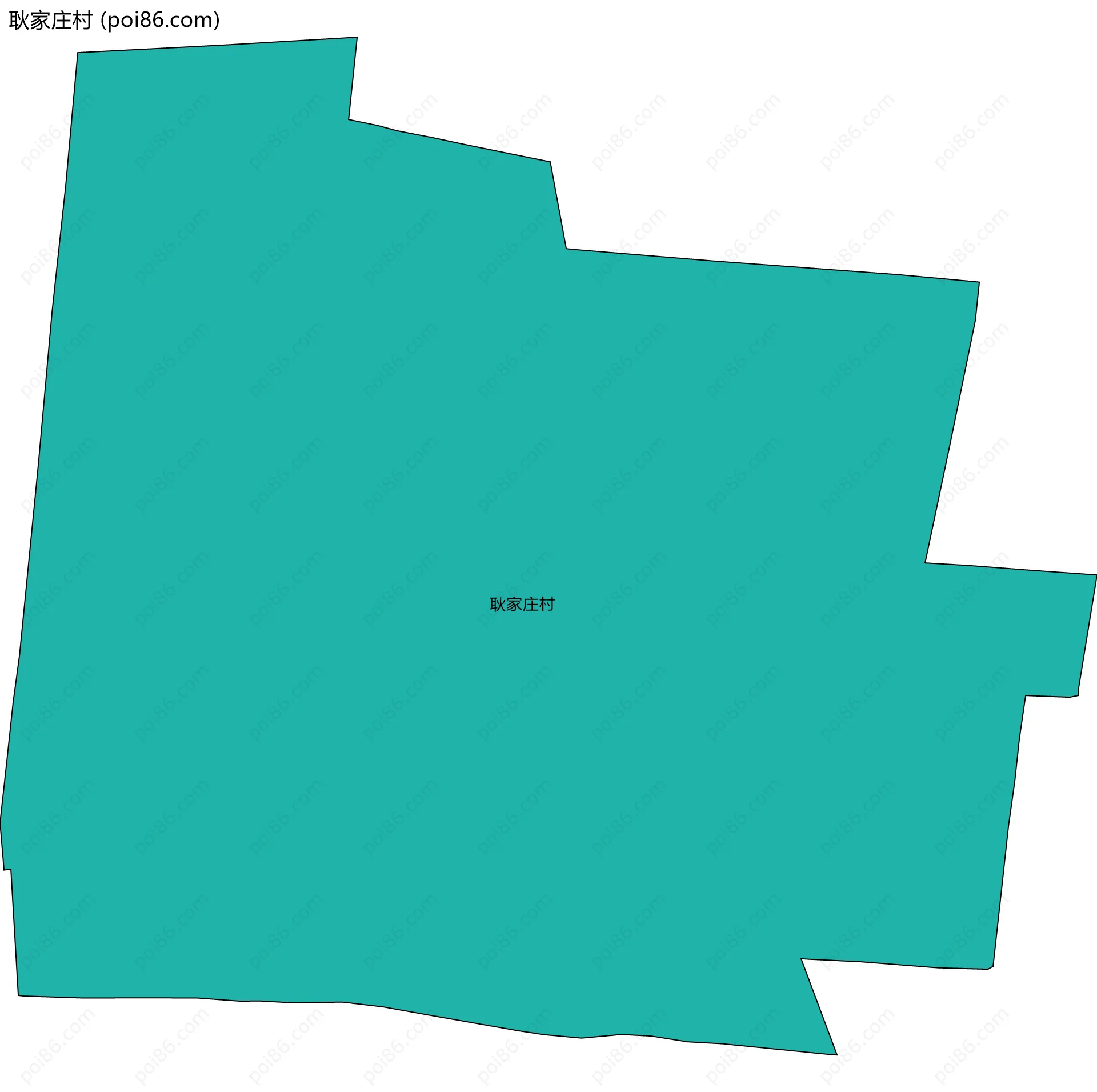 耿家庄村边界地图