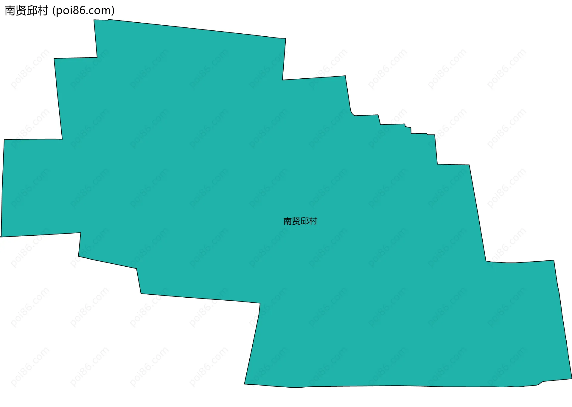 南贤邱村边界地图