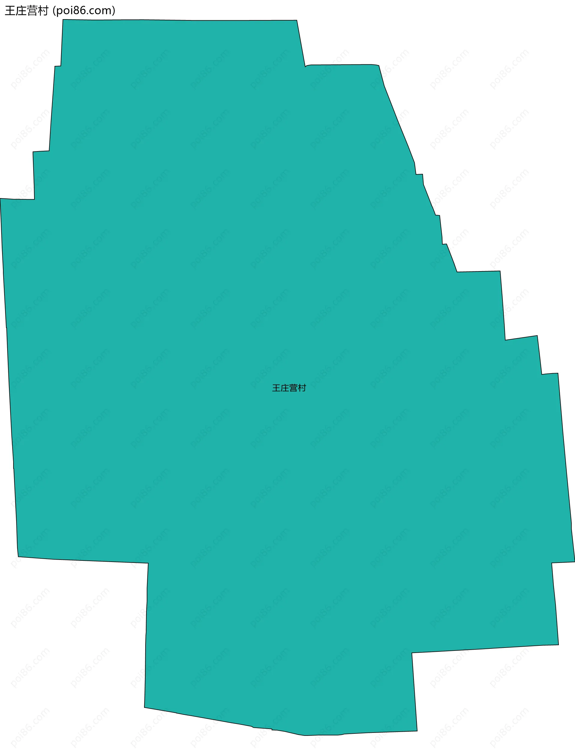 王庄营村边界地图