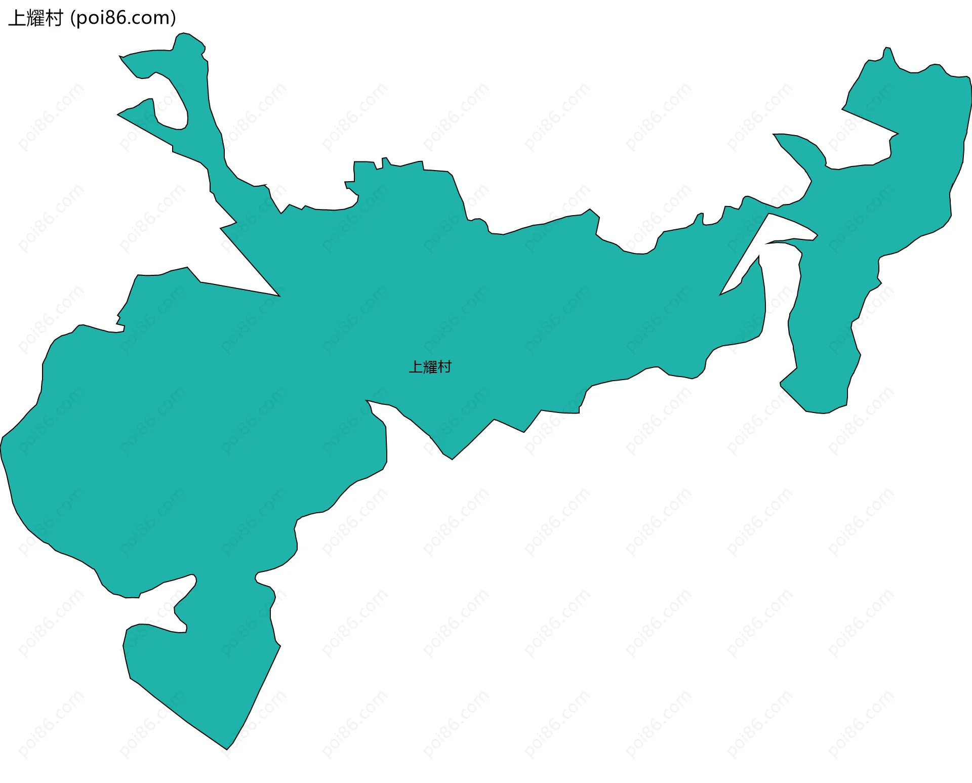 上耀村边界地图