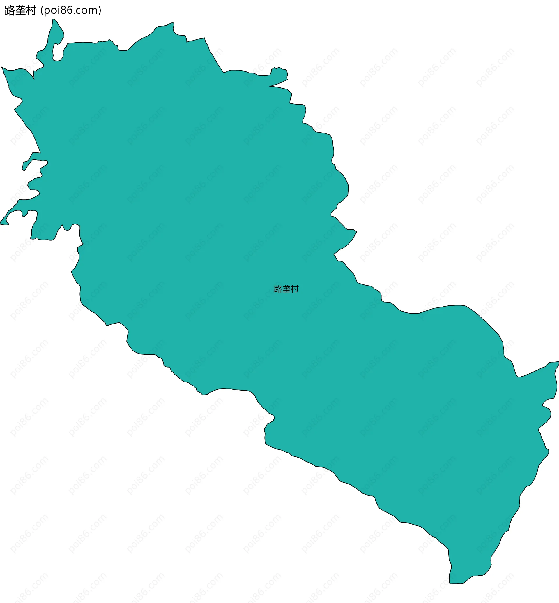 路垄村边界地图