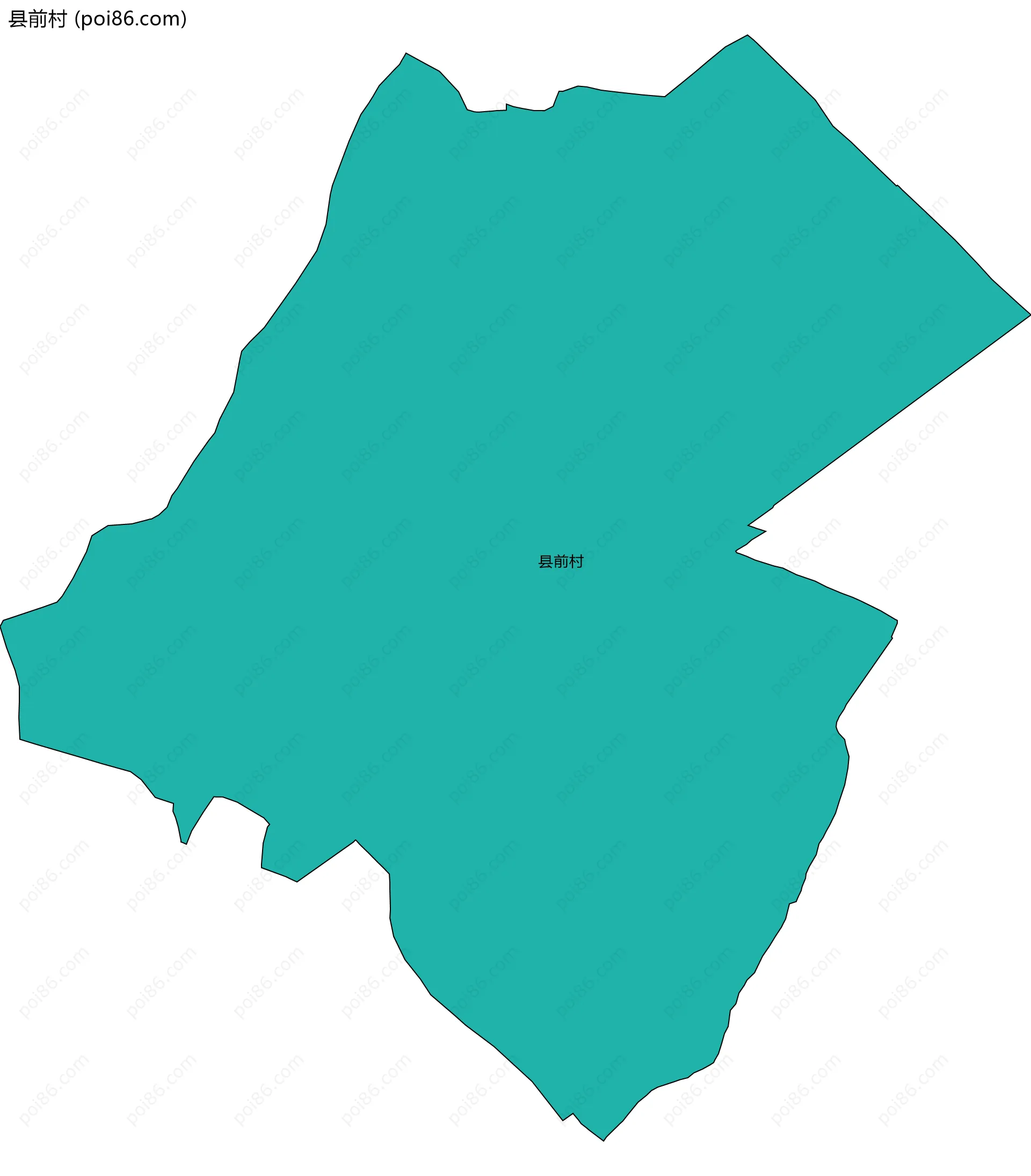 县前村边界地图