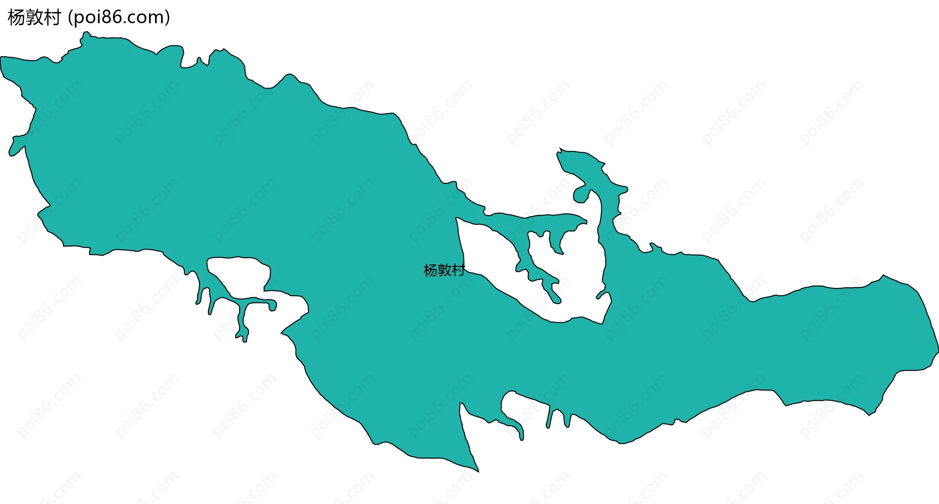 杨敦村边界地图