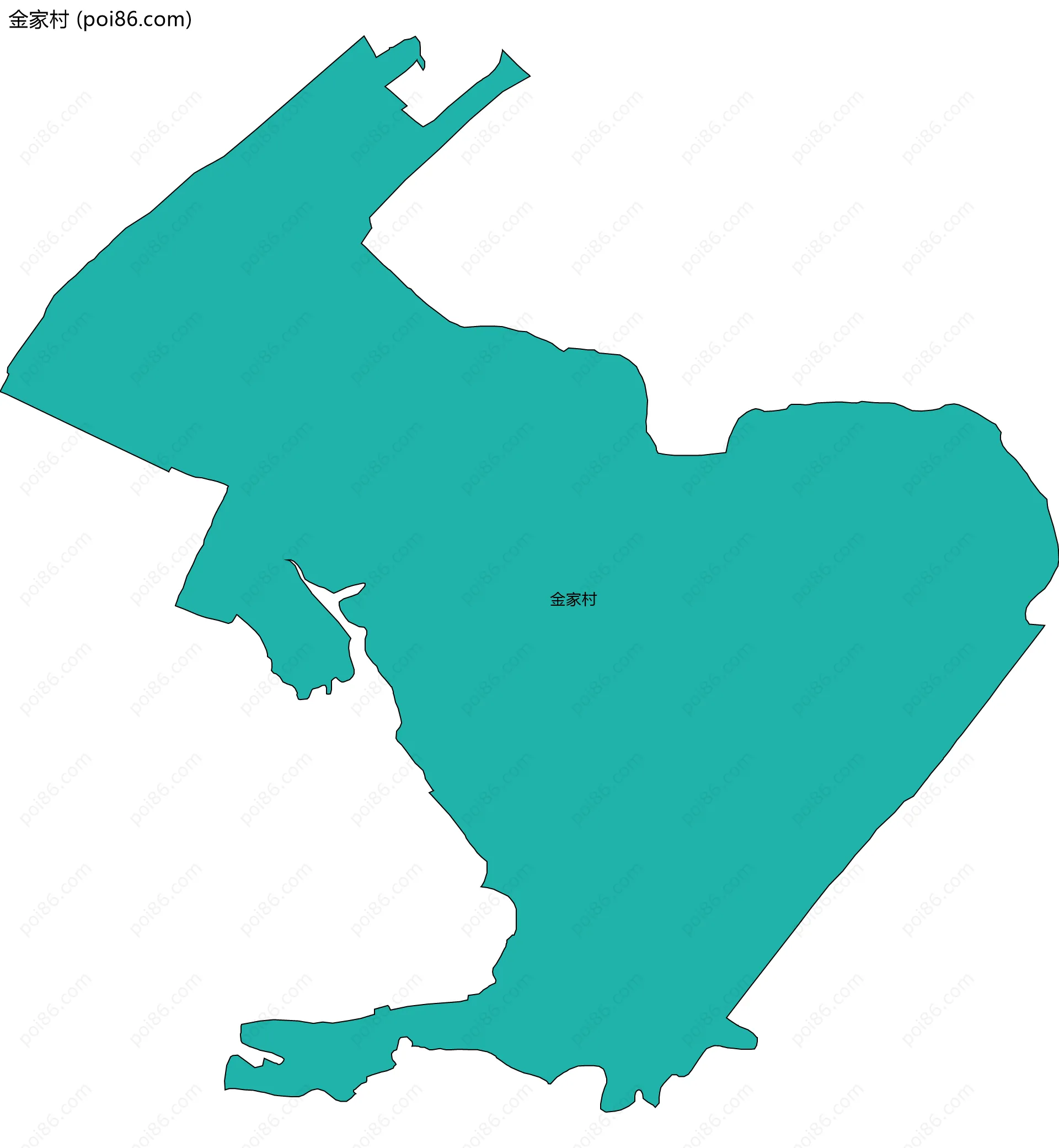 金家村边界地图