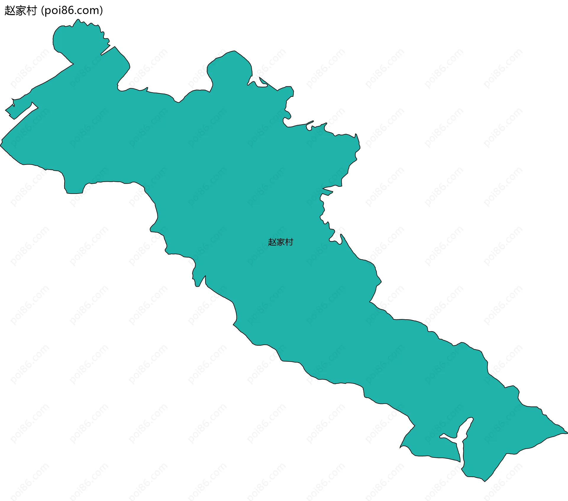 赵家村边界地图