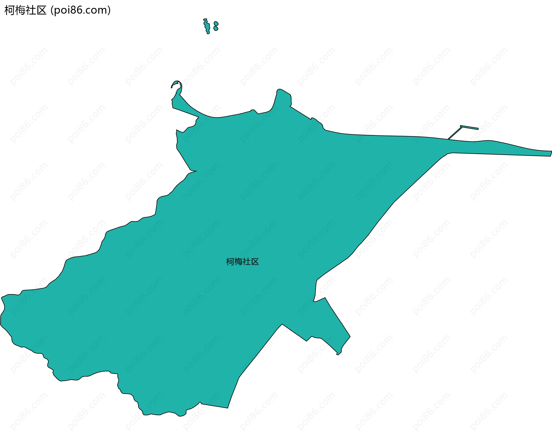 柯梅社区边界地图
