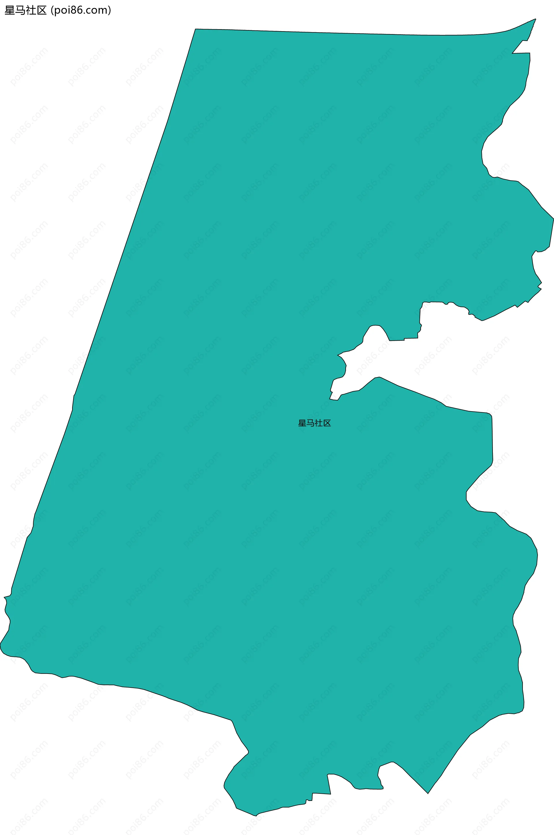星马社区边界地图