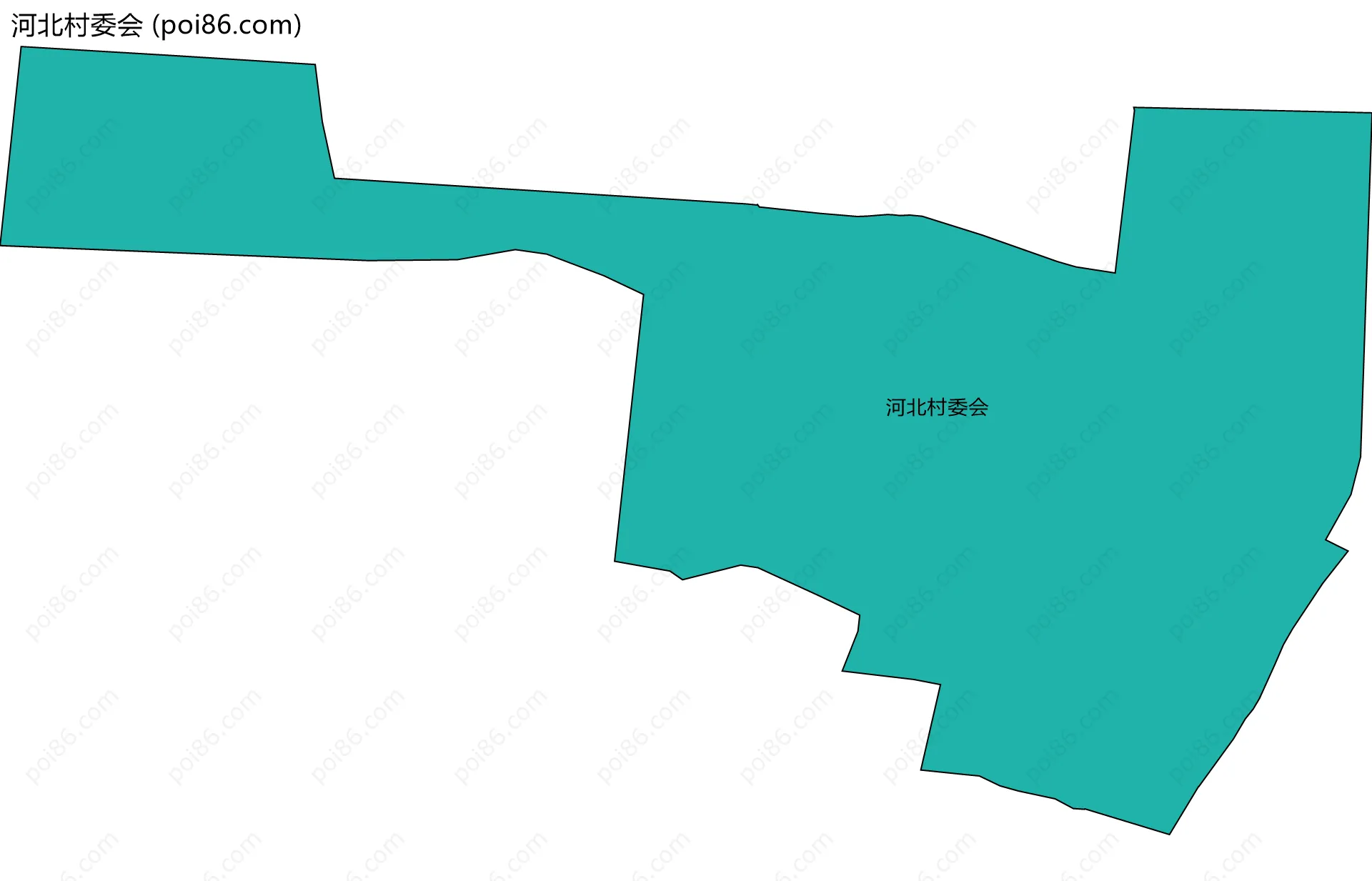 河北村委会边界地图