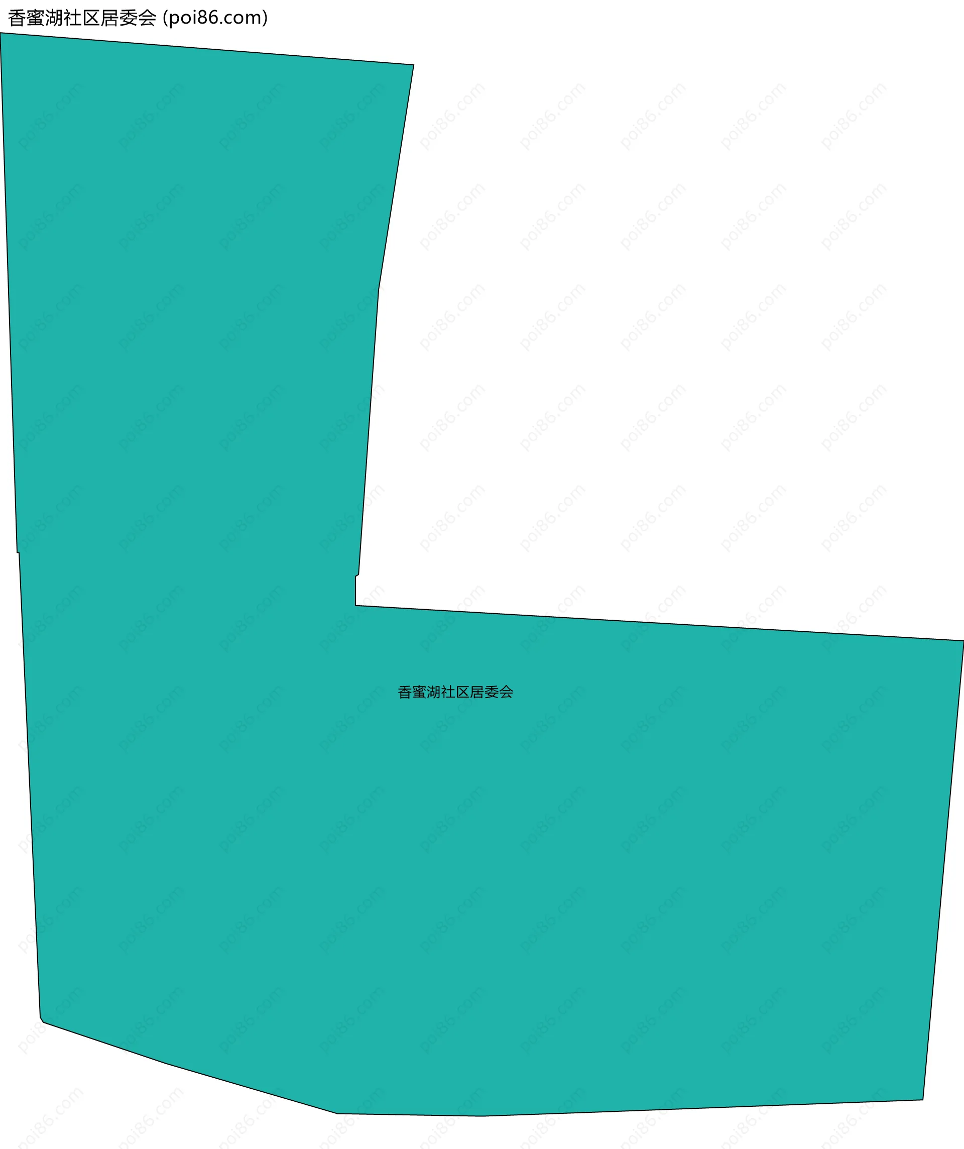 香蜜湖社区居委会边界地图