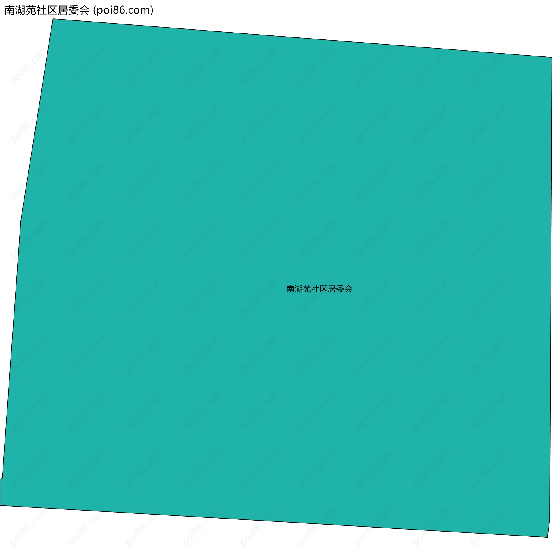 南湖苑社区居委会边界地图