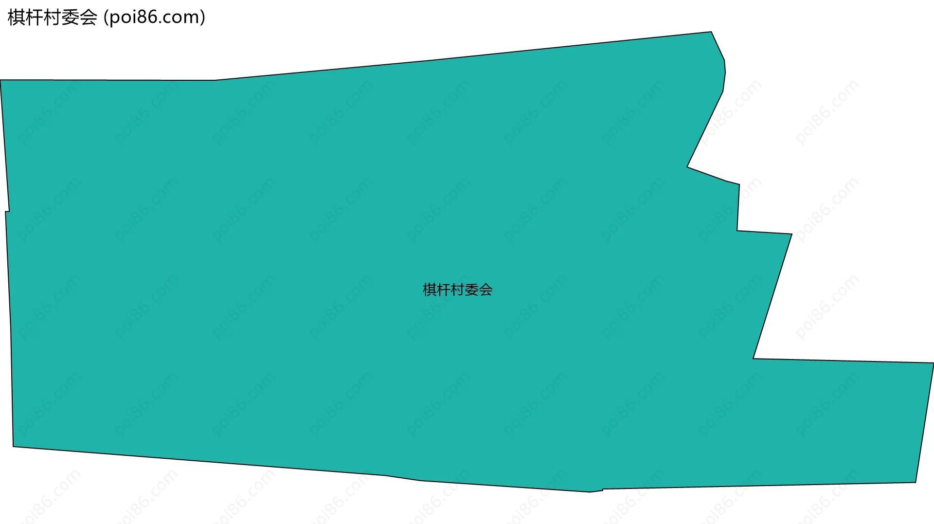 棋杆村委会边界地图