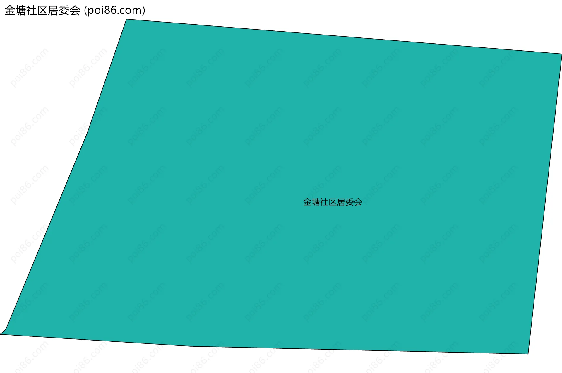 金塘社区居委会边界地图